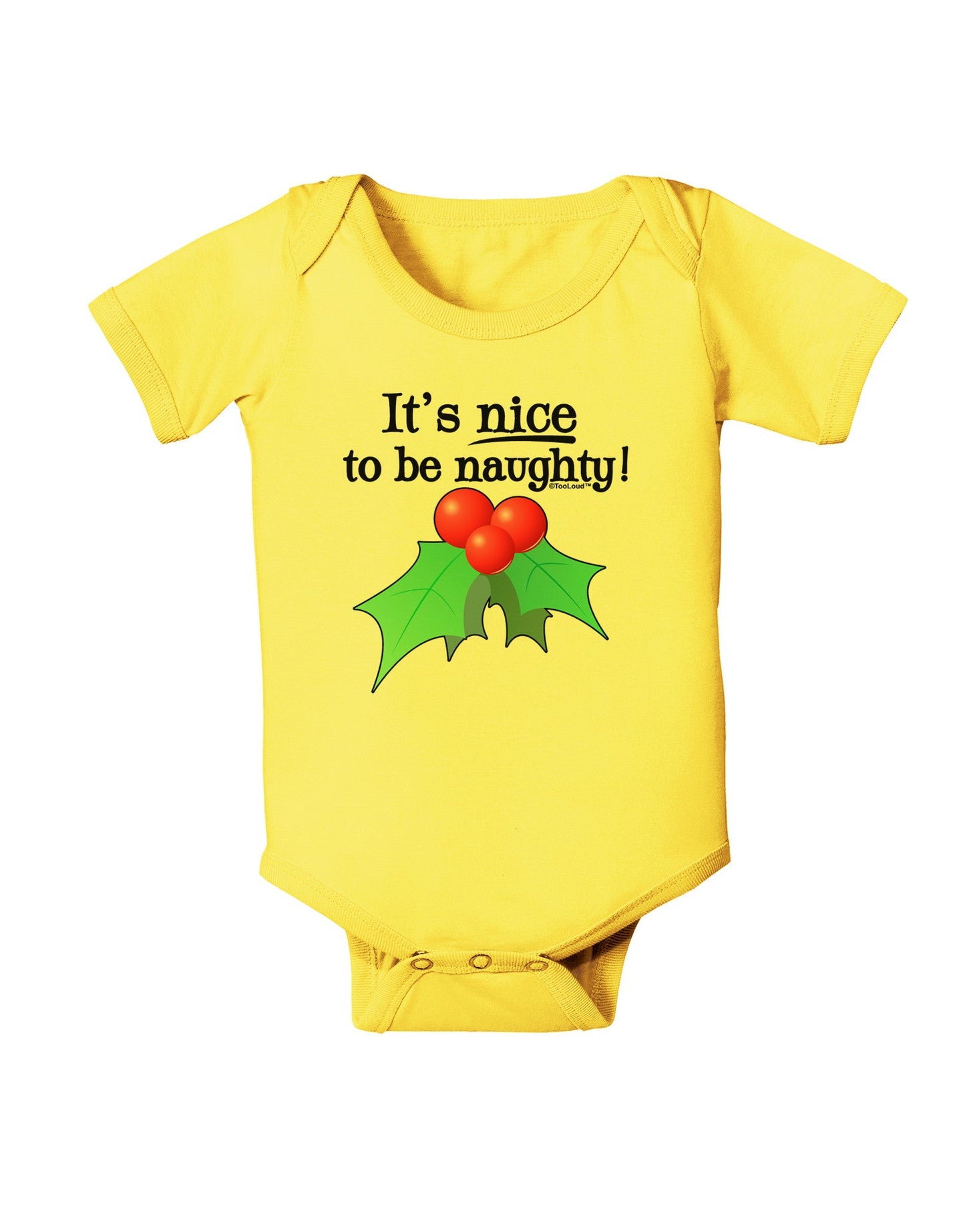 Nice to be Naughty Baby Romper Bodysuit-Baby Romper-TooLoud-Yellow-06-Months-Davson Sales