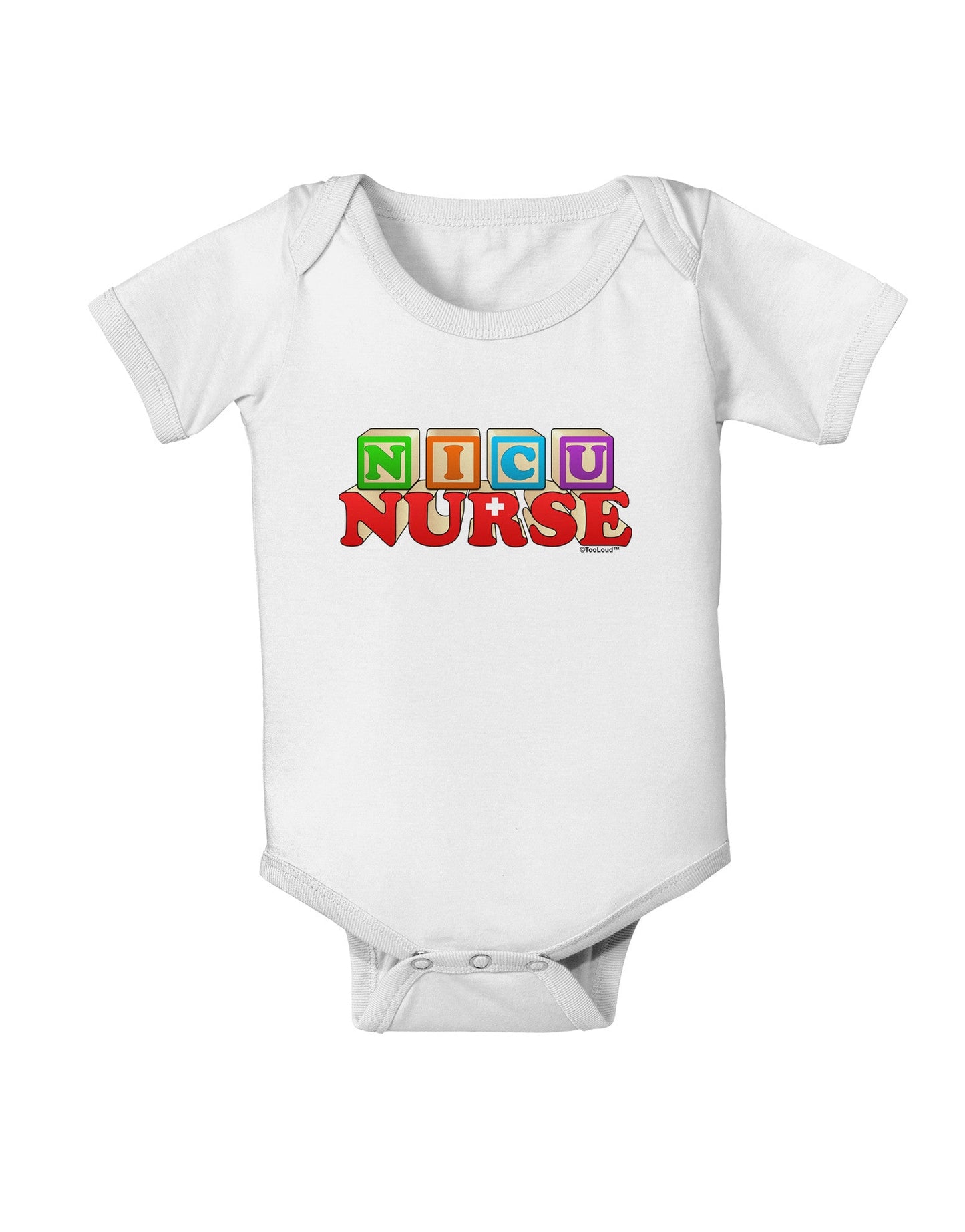 Nicu Nurse Baby Romper Bodysuit-Baby Romper-TooLoud-White-06-Months-Davson Sales