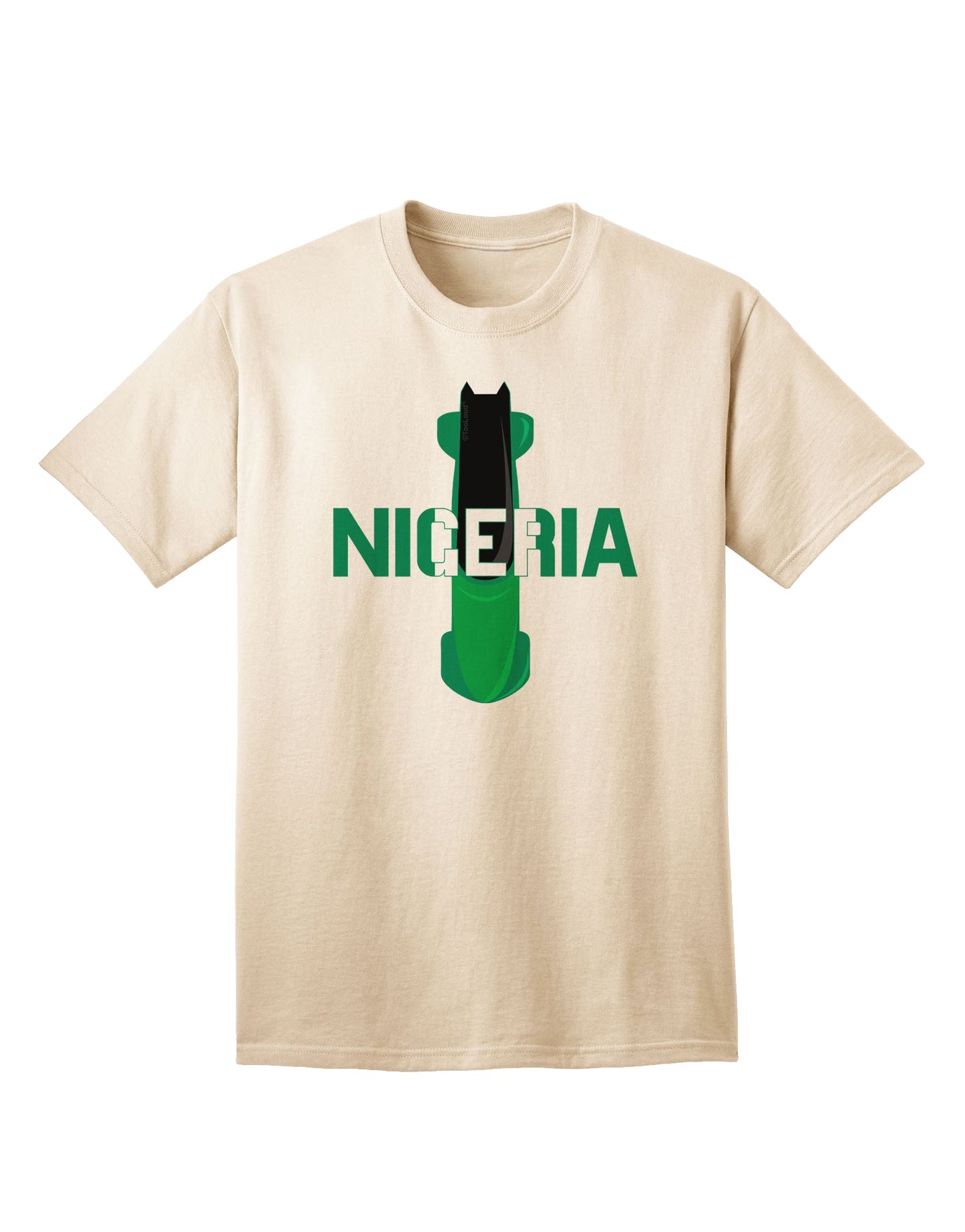 Nigeria Bobsled Adult T-Shirt - A Stylish Addition to Your Wardrobe by TooLoud-Mens T-shirts-TooLoud-Natural-Small-Davson Sales