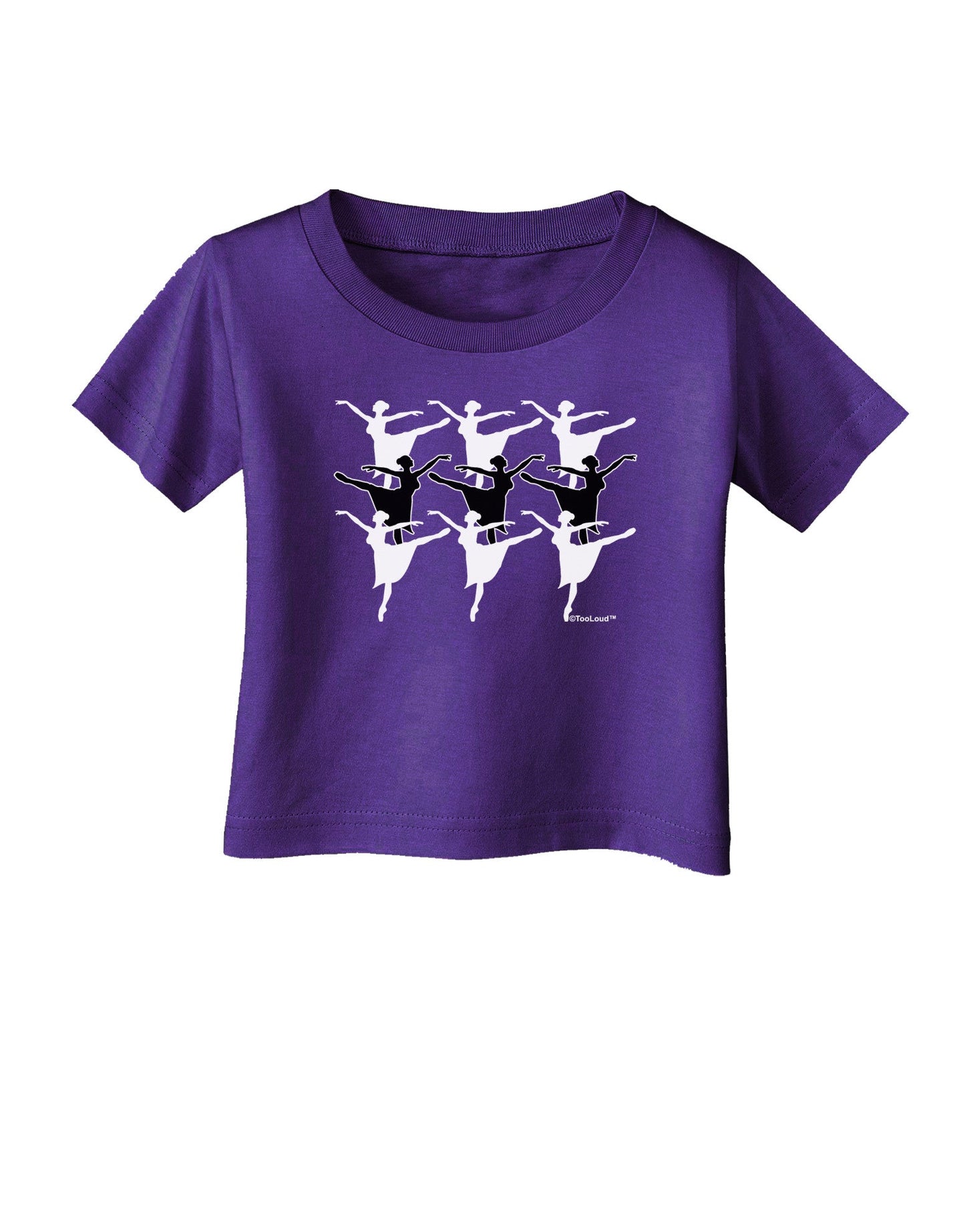Nine Ladies Dancing Infant T-Shirt Dark-Infant T-Shirt-TooLoud-Purple-06-Months-Davson Sales