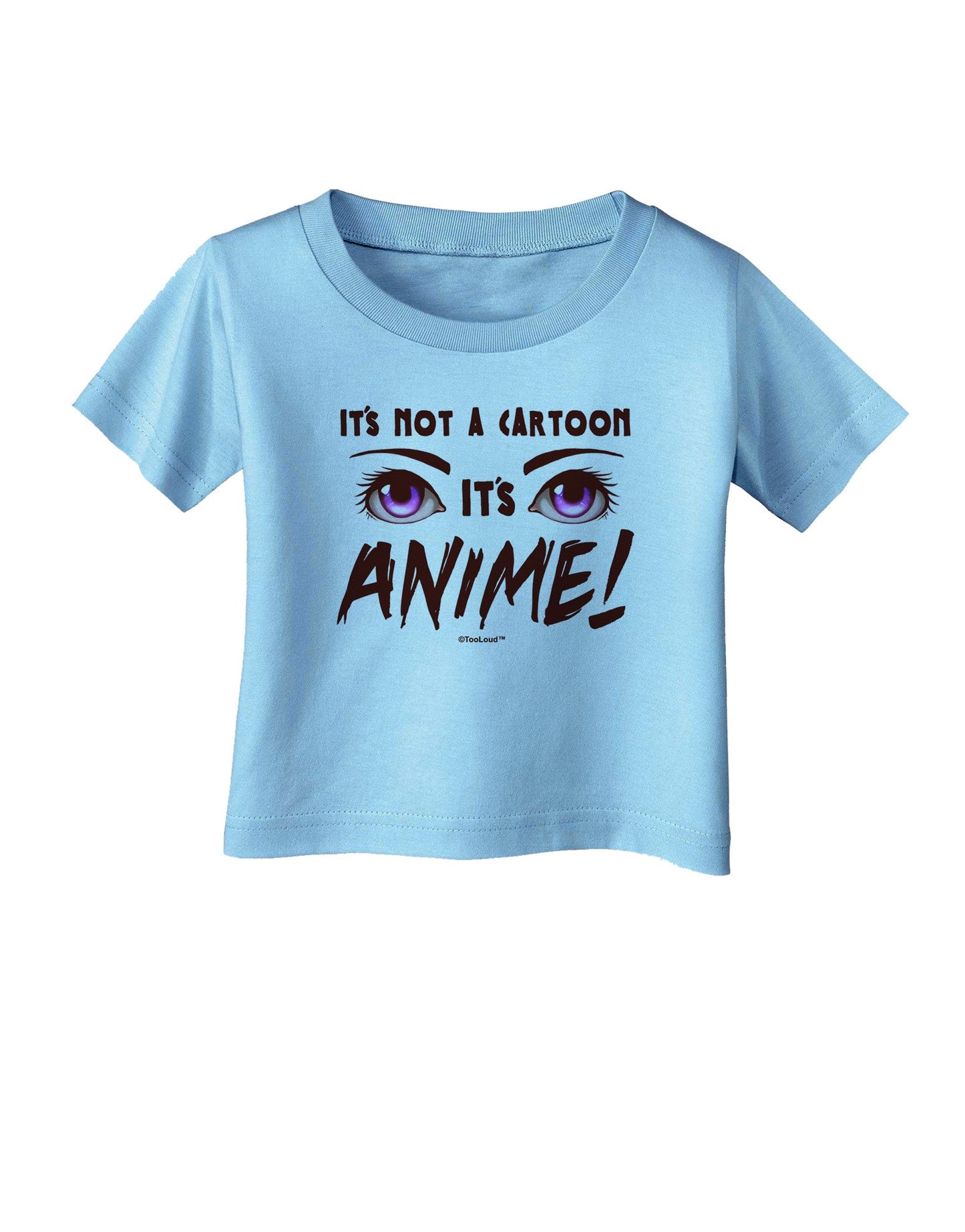 Not A Cartoon Eyes Magenta Infant T-Shirt-Infant T-Shirt-TooLoud-Aquatic-Blue-06-Months-Davson Sales