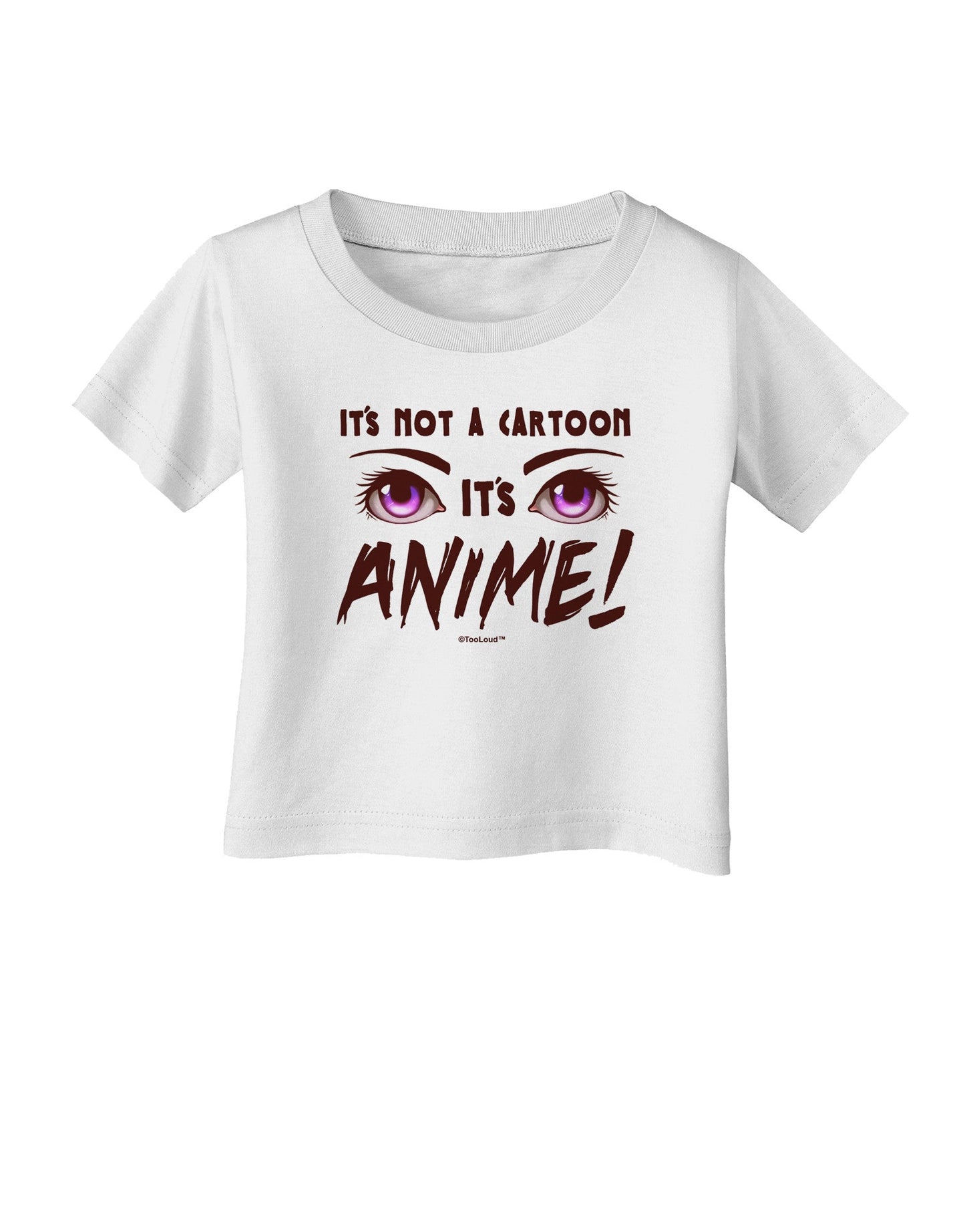 Not A Cartoon Eyes Magenta Infant T-Shirt-Infant T-Shirt-TooLoud-White-06-Months-Davson Sales