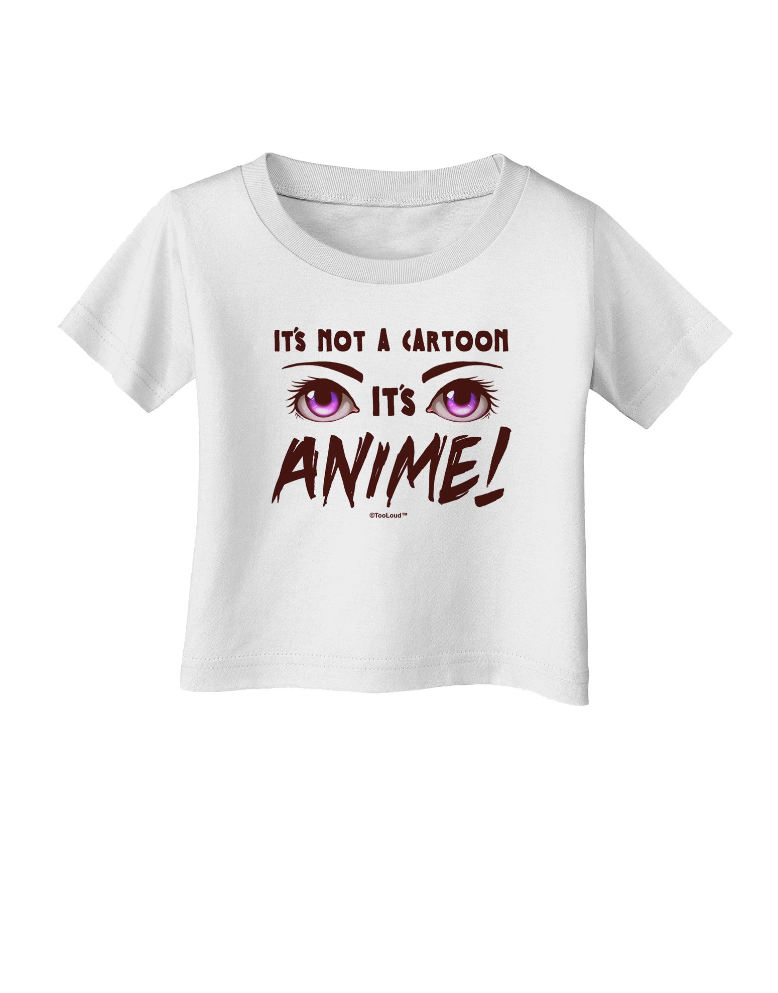 Not A Cartoon Eyes Magenta Infant T-Shirt-Infant T-Shirt-TooLoud-White-06-Months-Davson Sales