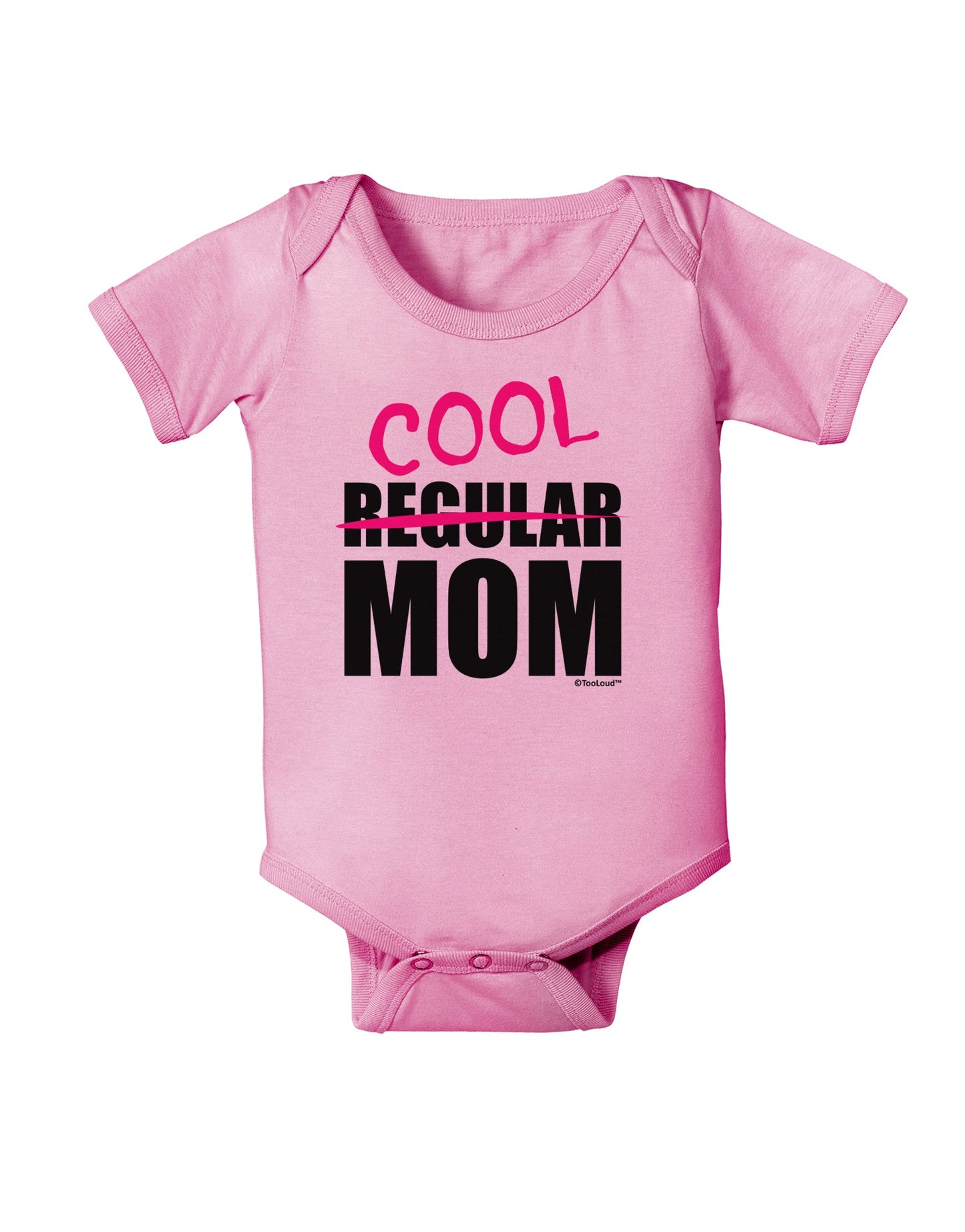 Not A Regular Mom Design Baby Romper Bodysuit by TooLoud-Baby Romper-TooLoud-Light-Pink-06-Months-Davson Sales