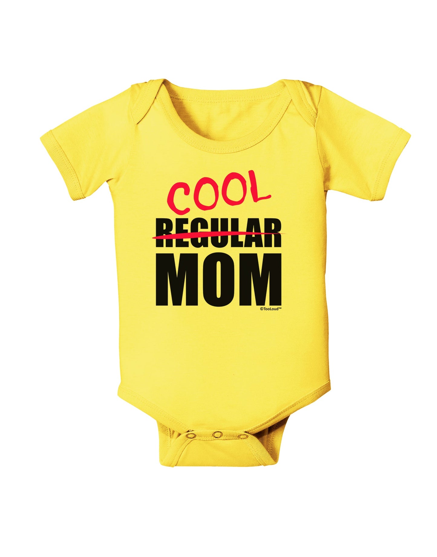Not A Regular Mom Design Baby Romper Bodysuit by TooLoud-Baby Romper-TooLoud-Yellow-06-Months-Davson Sales