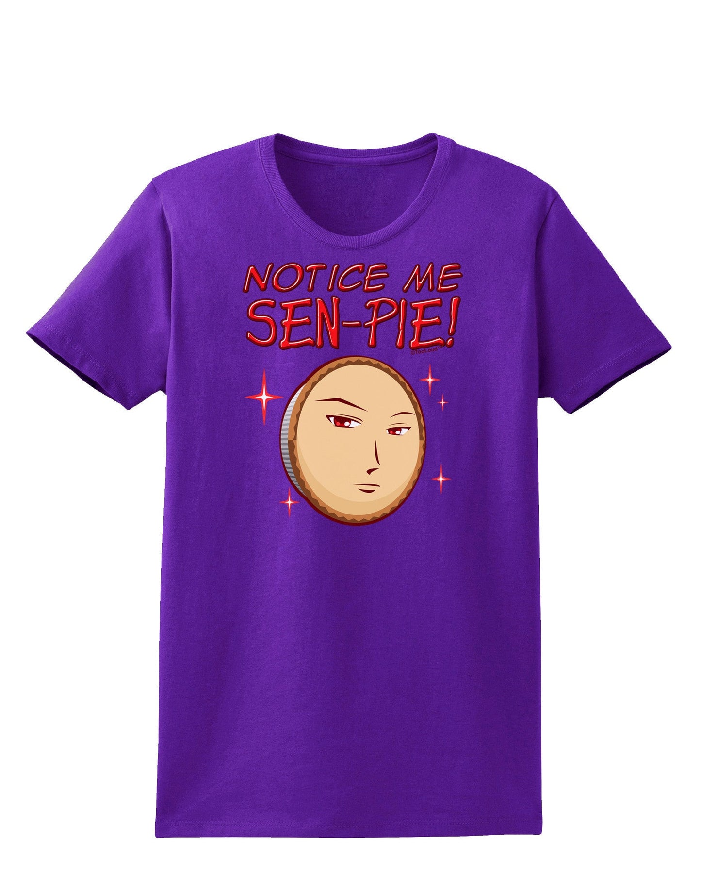 Notice Me Sen-pie Womens Dark T-Shirt-TooLoud-Purple-X-Small-Davson Sales
