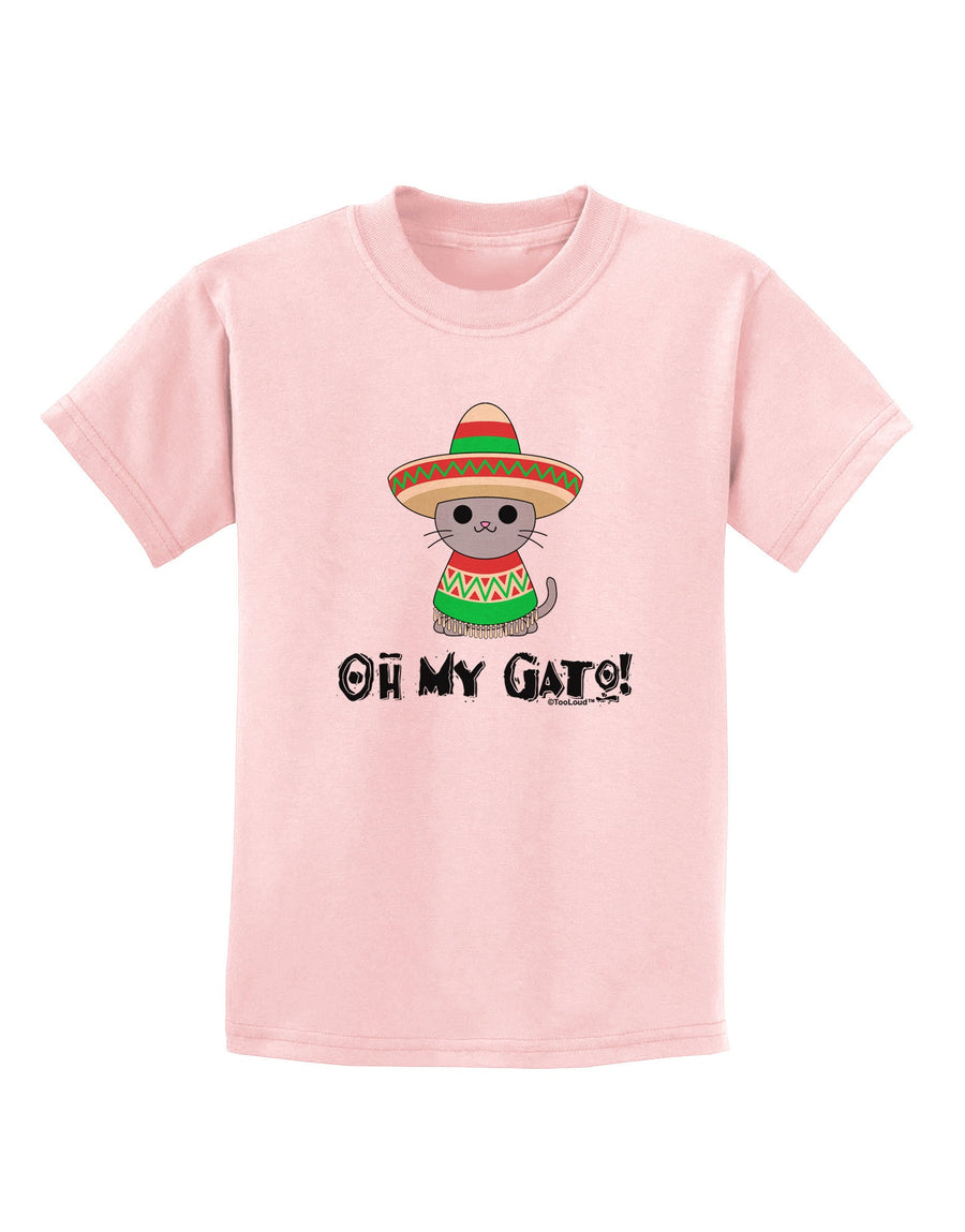 Oh My Gato - Cinco De Mayo Childrens T-Shirt-Childrens T-Shirt-TooLoud-White-X-Small-Davson Sales