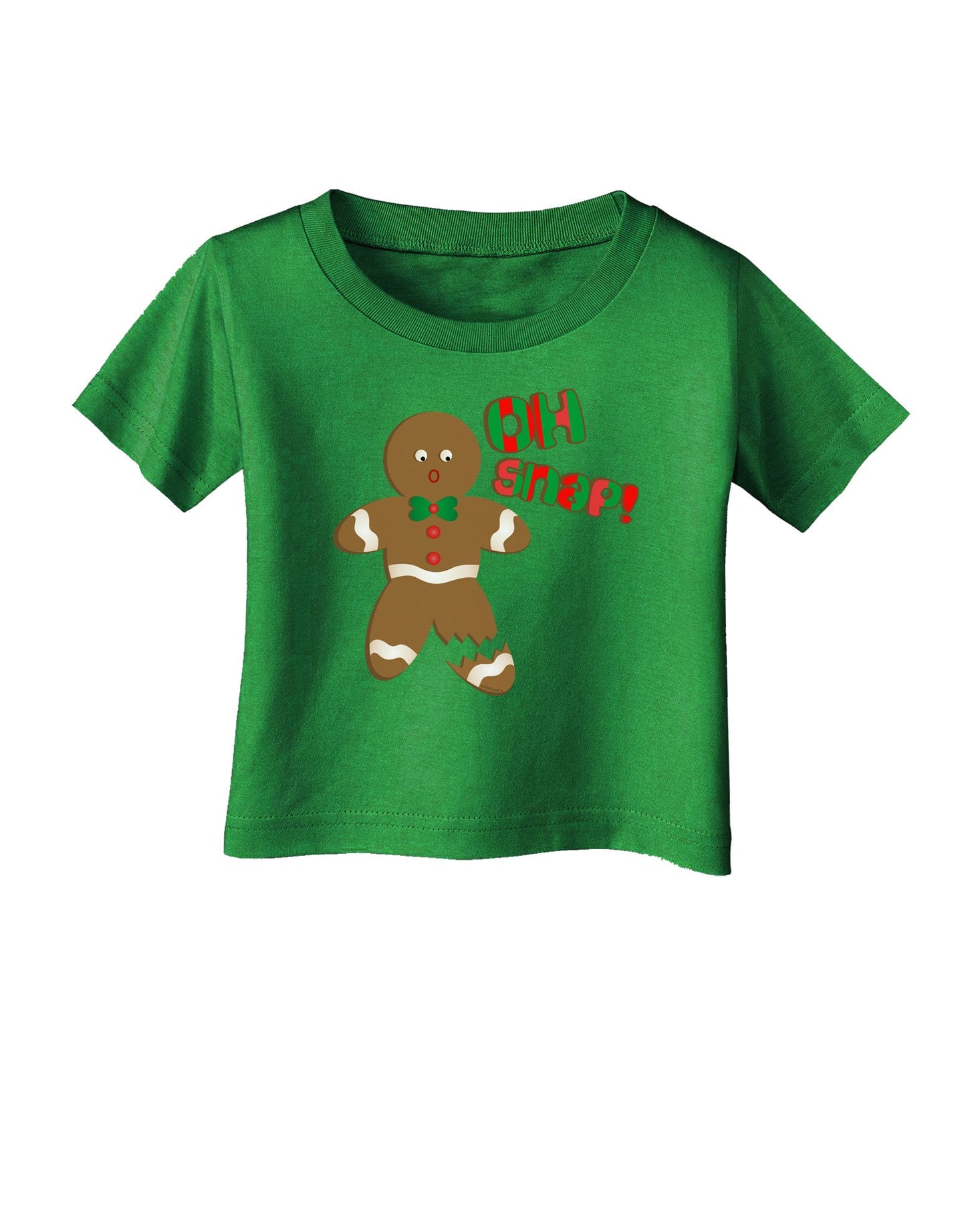 Oh Snap Gingerbread Man Christmas Infant T-Shirt Dark-Infant T-Shirt-TooLoud-Royal-Blue-06-Months-Davson Sales