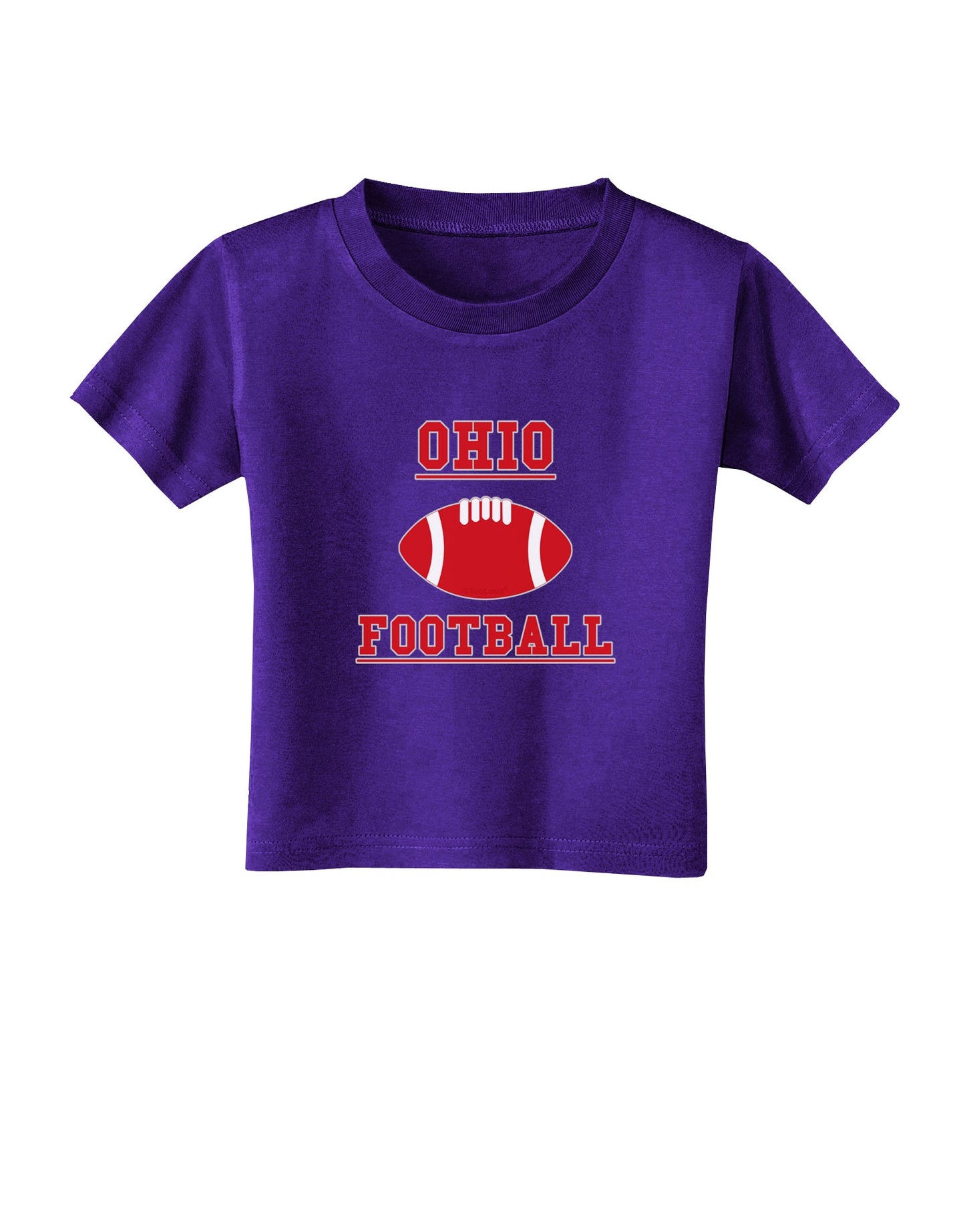 Ohio Football Toddler T-Shirt Dark by TooLoud-Toddler T-Shirt-TooLoud-Purple-2T-Davson Sales