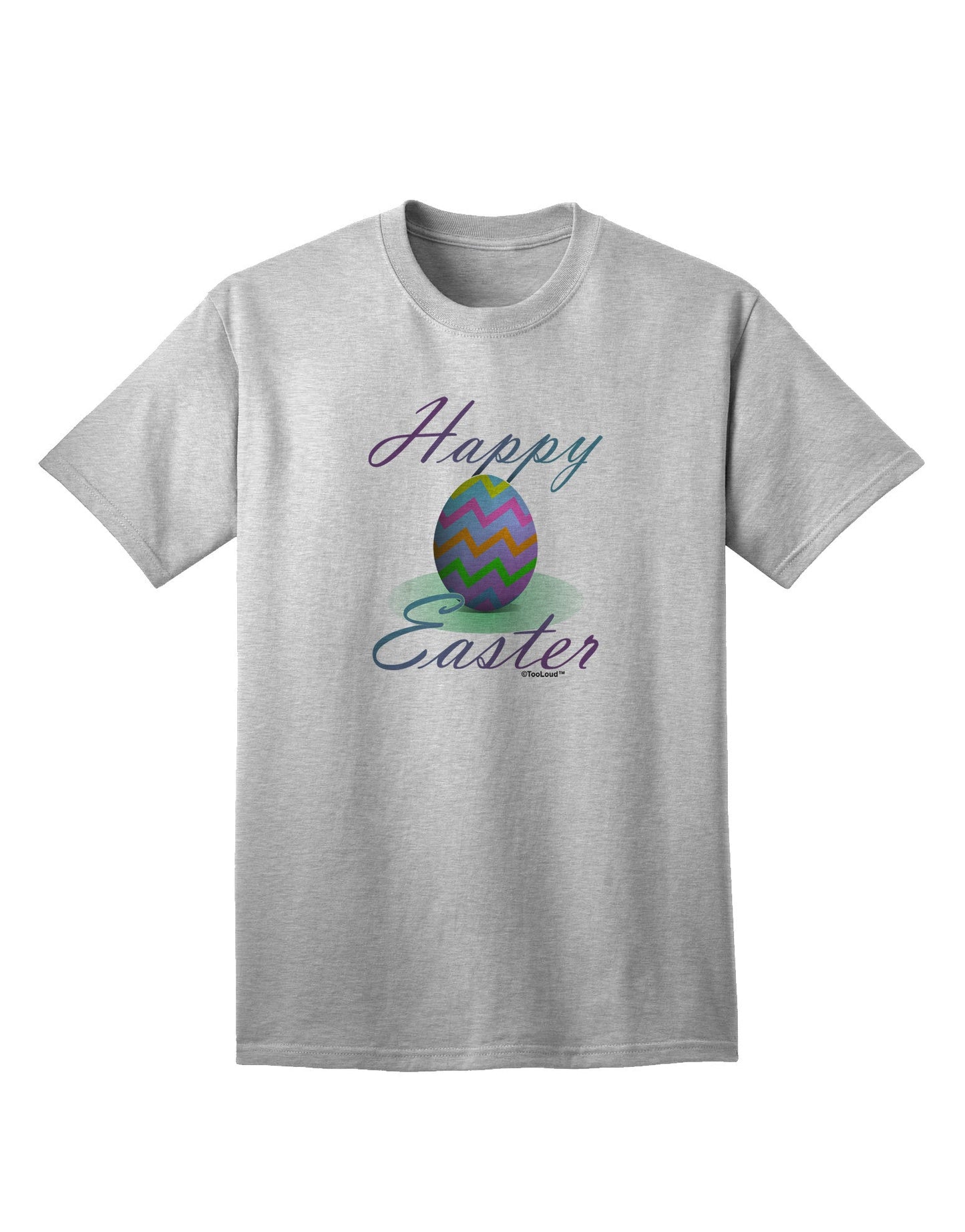 One Happy Easter Egg Adult T-Shirt-unisex t-shirt-TooLoud-AshGray-Small-Davson Sales