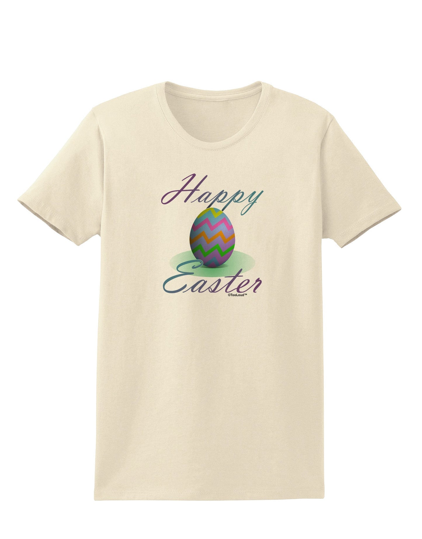 One Happy Easter Egg Womens T-Shirt-Womens T-Shirt-TooLoud-Natural-X-Small-Davson Sales