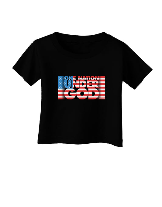 One Nation Under God Infant T-Shirt Dark-Infant T-Shirt-TooLoud-Black-06-Months-Davson Sales