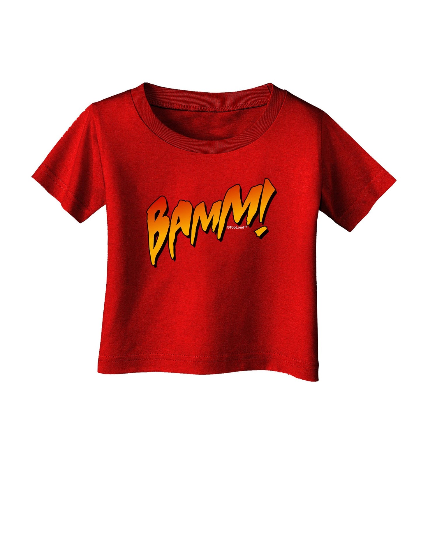Onomatopoeia BAMM Infant T-Shirt Dark-Infant T-Shirt-TooLoud-Red-06-Months-Davson Sales