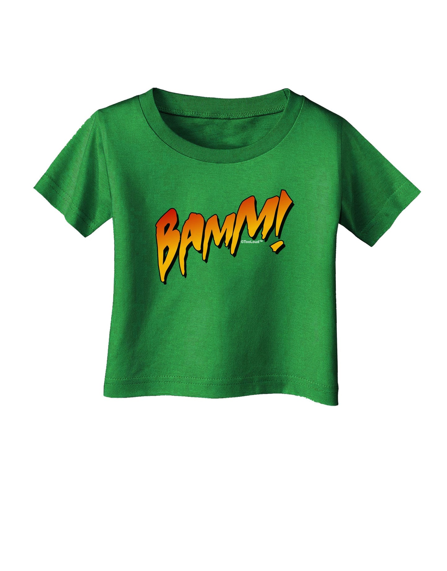 Onomatopoeia BAMM Infant T-Shirt Dark-Infant T-Shirt-TooLoud-Clover-Green-06-Months-Davson Sales