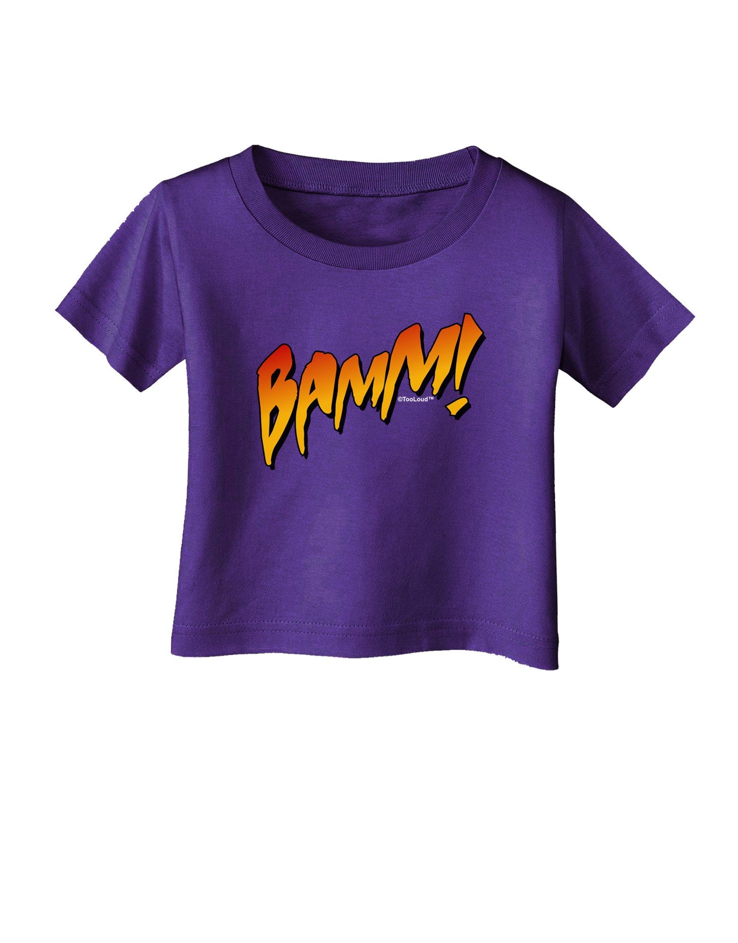 Onomatopoeia BAMM Infant T-Shirt Dark-Infant T-Shirt-TooLoud-Purple-06-Months-Davson Sales