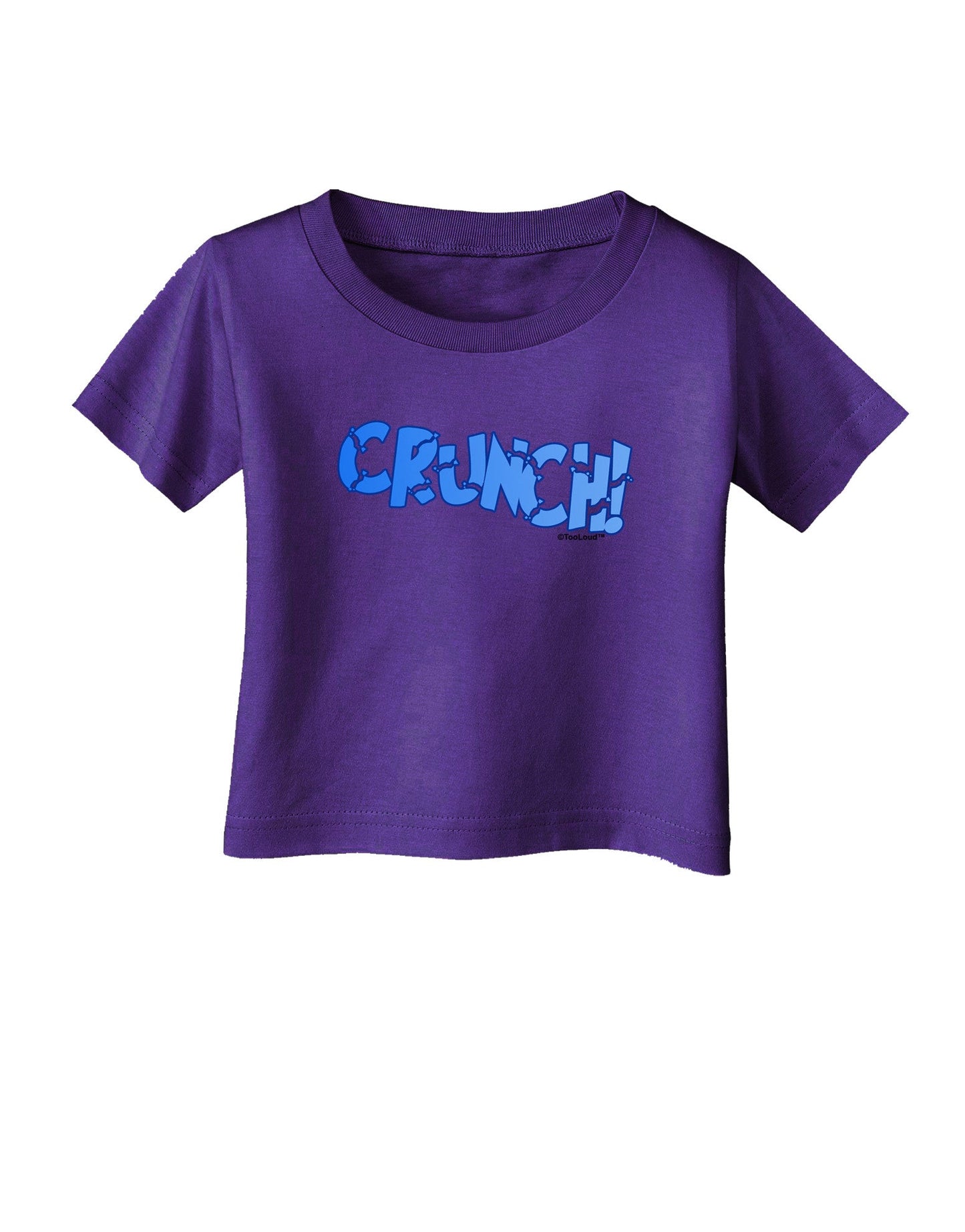 Onomatopoeia CRUNCH Infant T-Shirt Dark-Infant T-Shirt-TooLoud-Purple-06-Months-Davson Sales