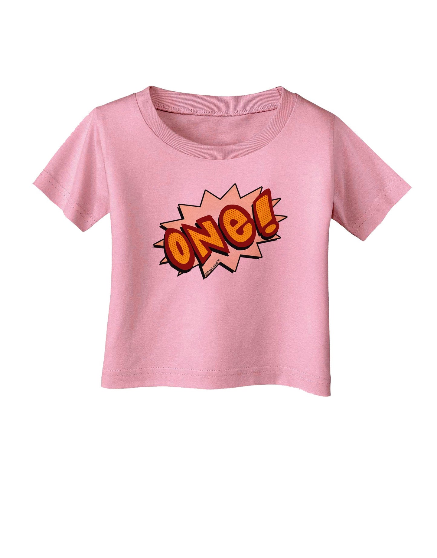 Onomatopoeia One Birthday Infant T-Shirt-Infant T-Shirt-TooLoud-Candy-Pink-06-Months-Davson Sales