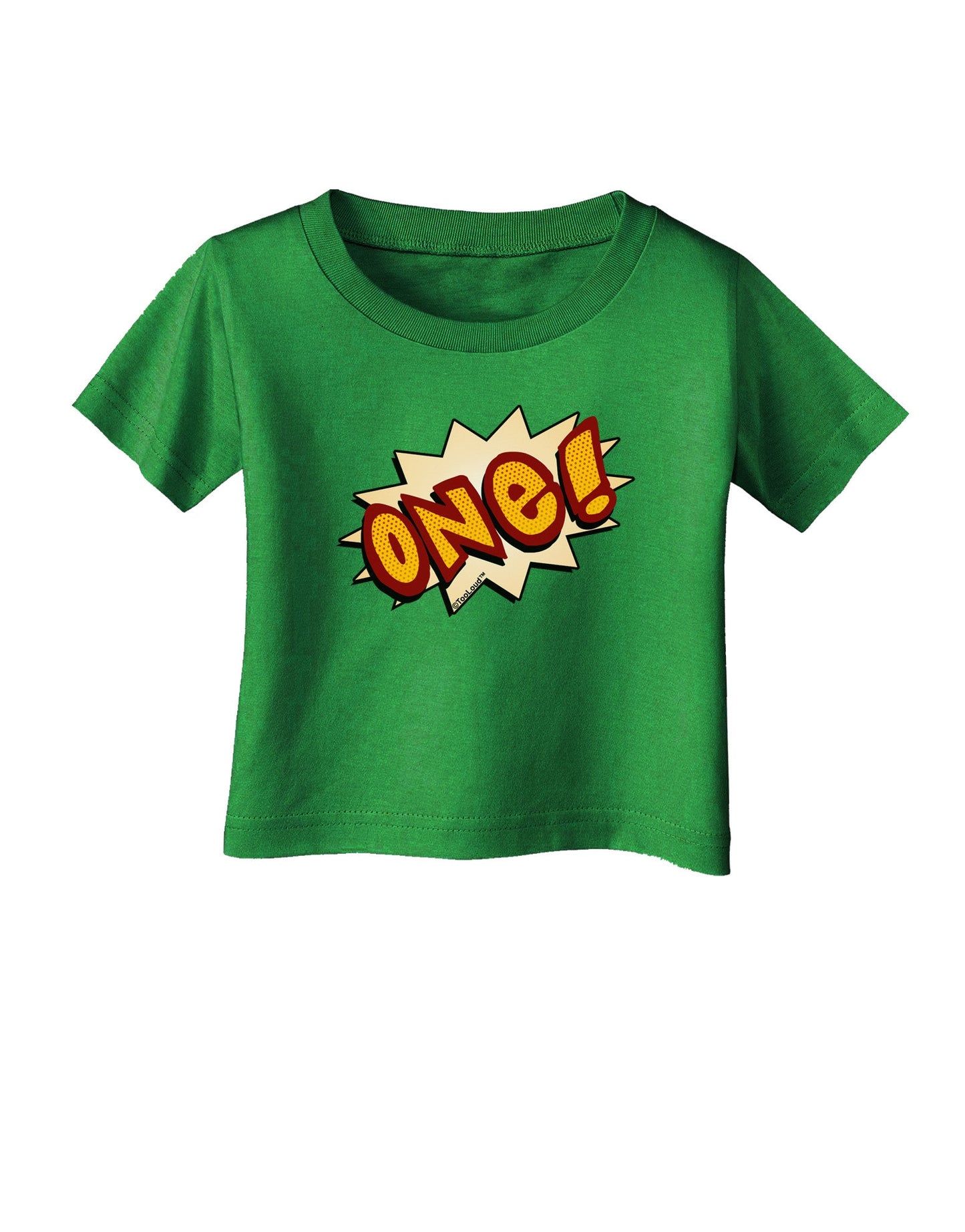 Onomatopoeia One Birthday Infant T-Shirt Dark-Infant T-Shirt-TooLoud-Clover-Green-06-Months-Davson Sales