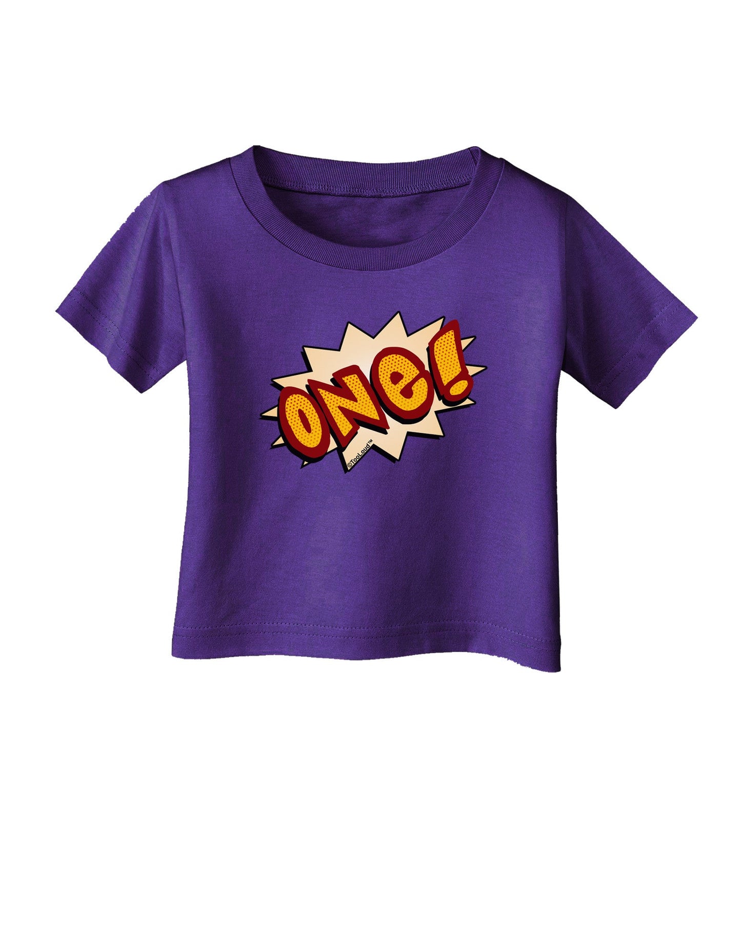 Onomatopoeia One Birthday Infant T-Shirt Dark-Infant T-Shirt-TooLoud-Purple-06-Months-Davson Sales