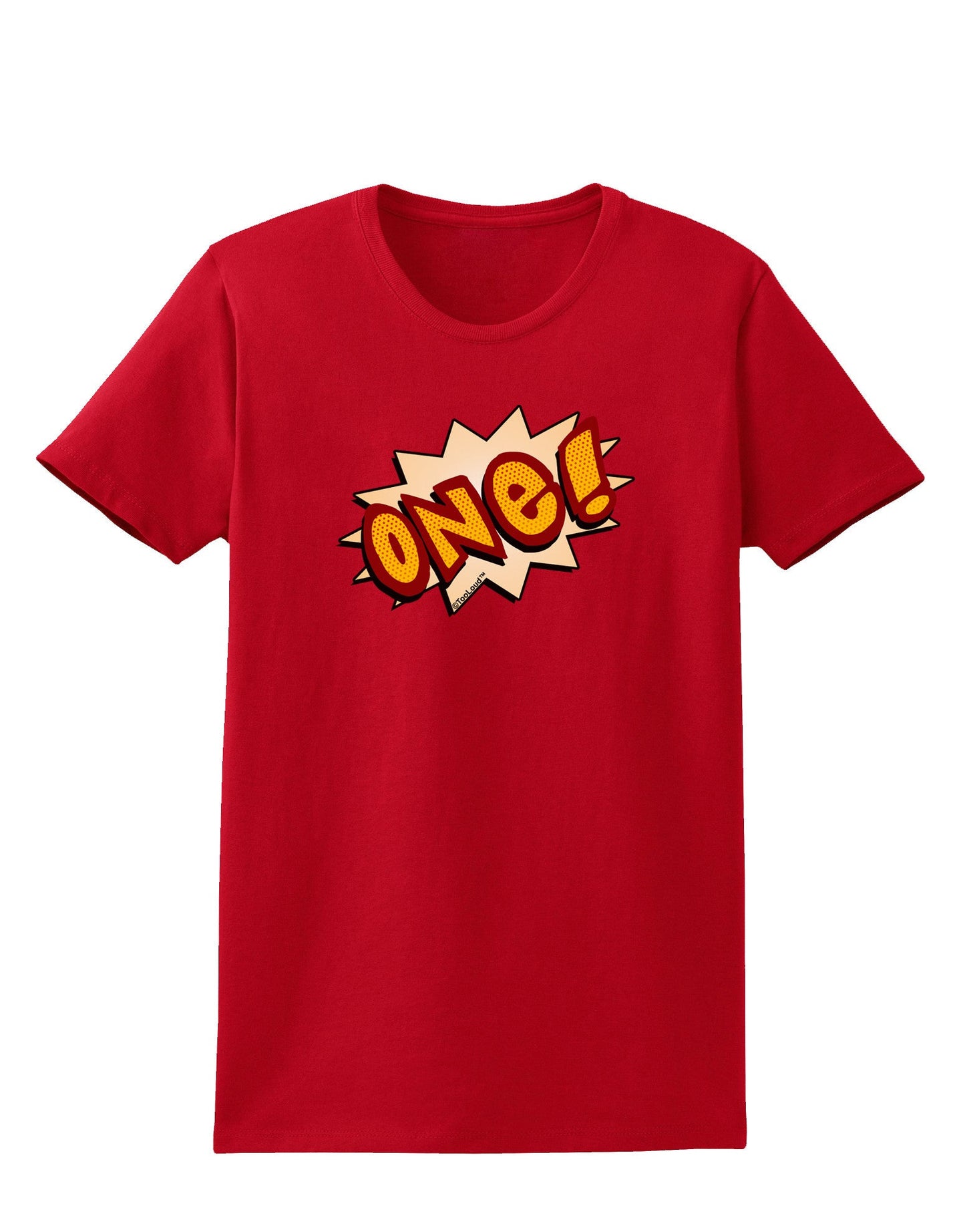 Onomatopoeia One Birthday Womens Dark T-Shirt-TooLoud-Red-X-Small-Davson Sales