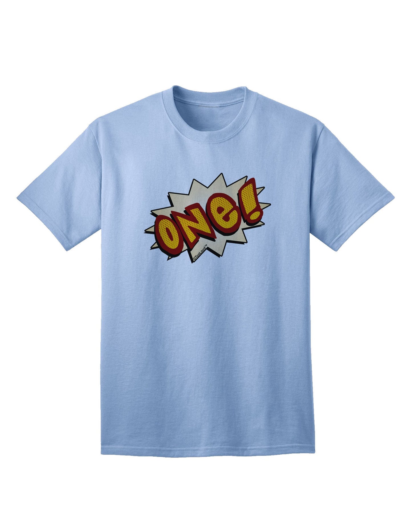 Onomatopoeia One: Premium Birthday T-Shirt for Adults-Mens T-shirts-TooLoud-Light-Blue-Small-Davson Sales