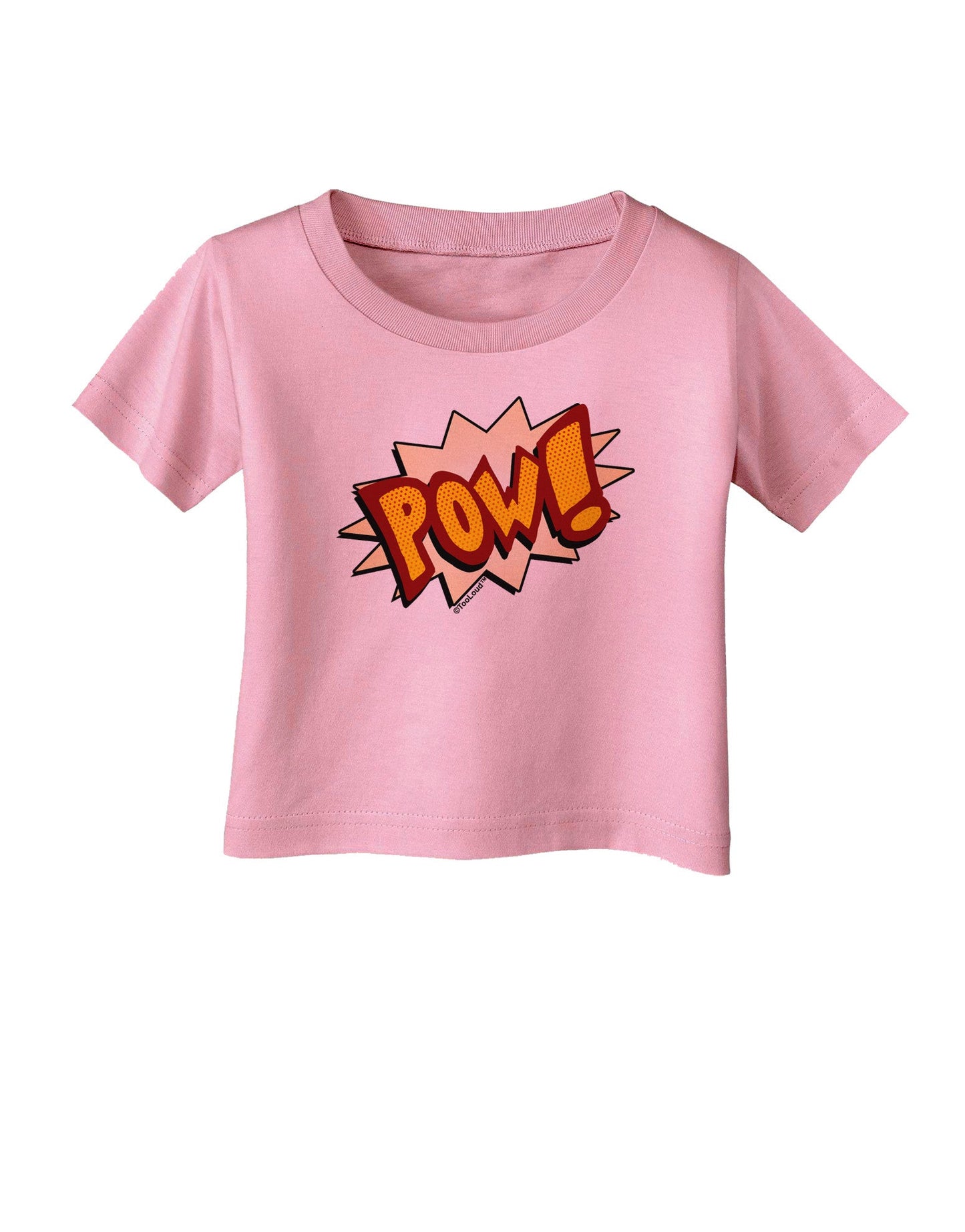 Onomatopoeia POW Infant T-Shirt-Infant T-Shirt-TooLoud-Candy-Pink-06-Months-Davson Sales