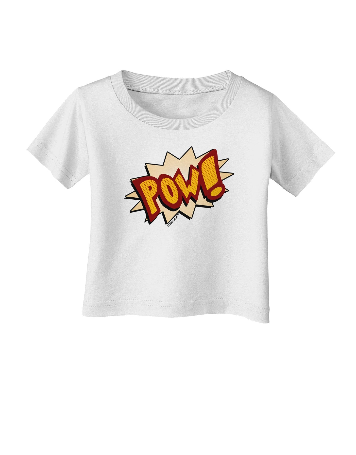 Onomatopoeia POW Infant T-Shirt-Infant T-Shirt-TooLoud-White-06-Months-Davson Sales