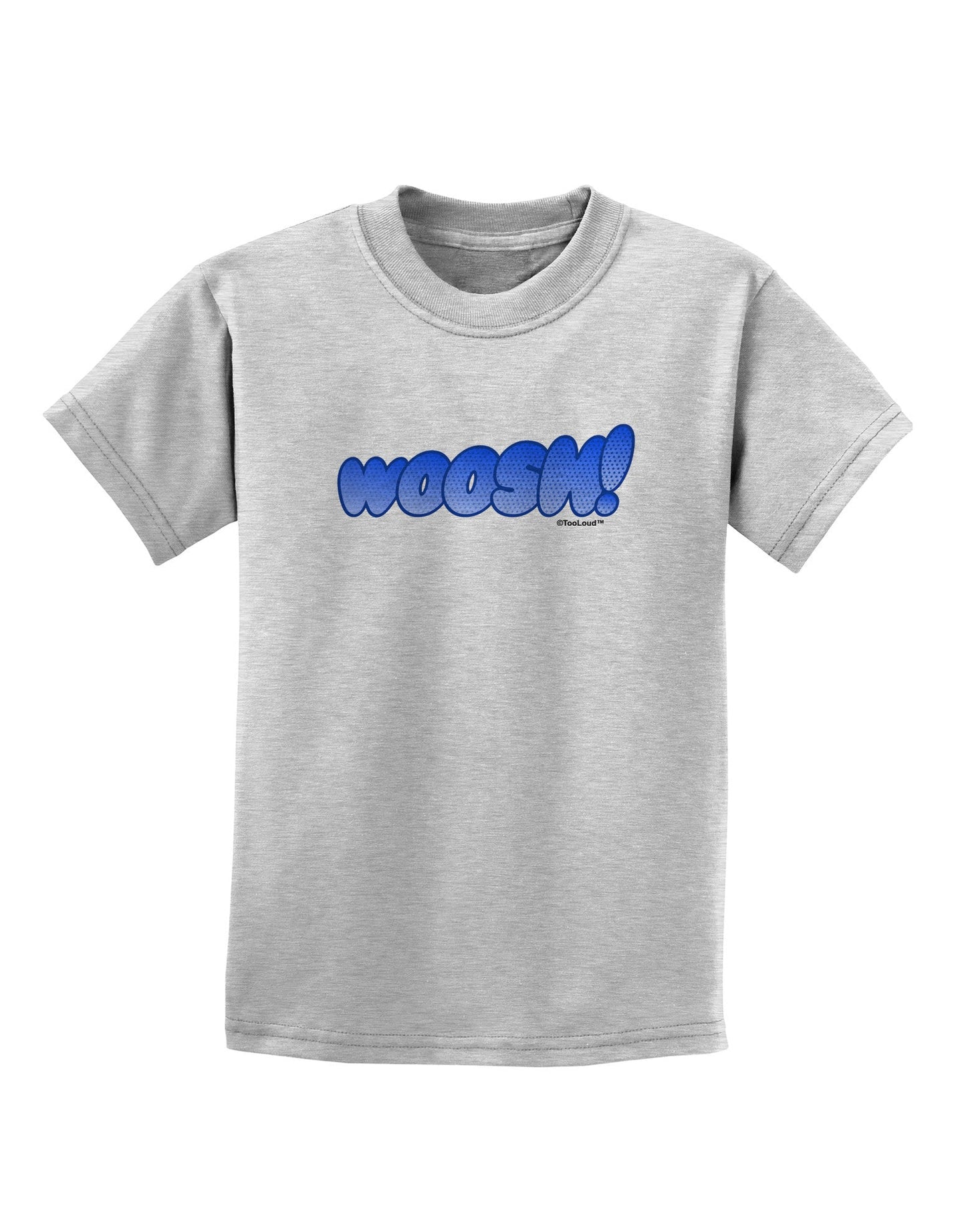 Onomatopoeia WOOSH Childrens T-Shirt-Childrens T-Shirt-TooLoud-AshGray-X-Small-Davson Sales