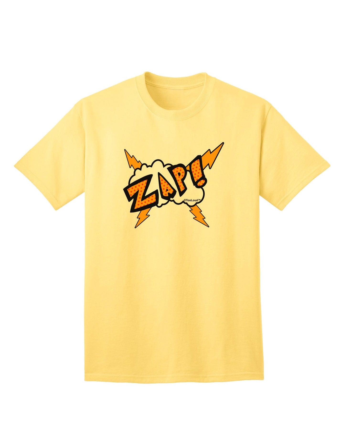 Onomatopoeia ZAP Adult T-Shirt-Mens T-Shirt-TooLoud-Yellow-Small-Davson Sales