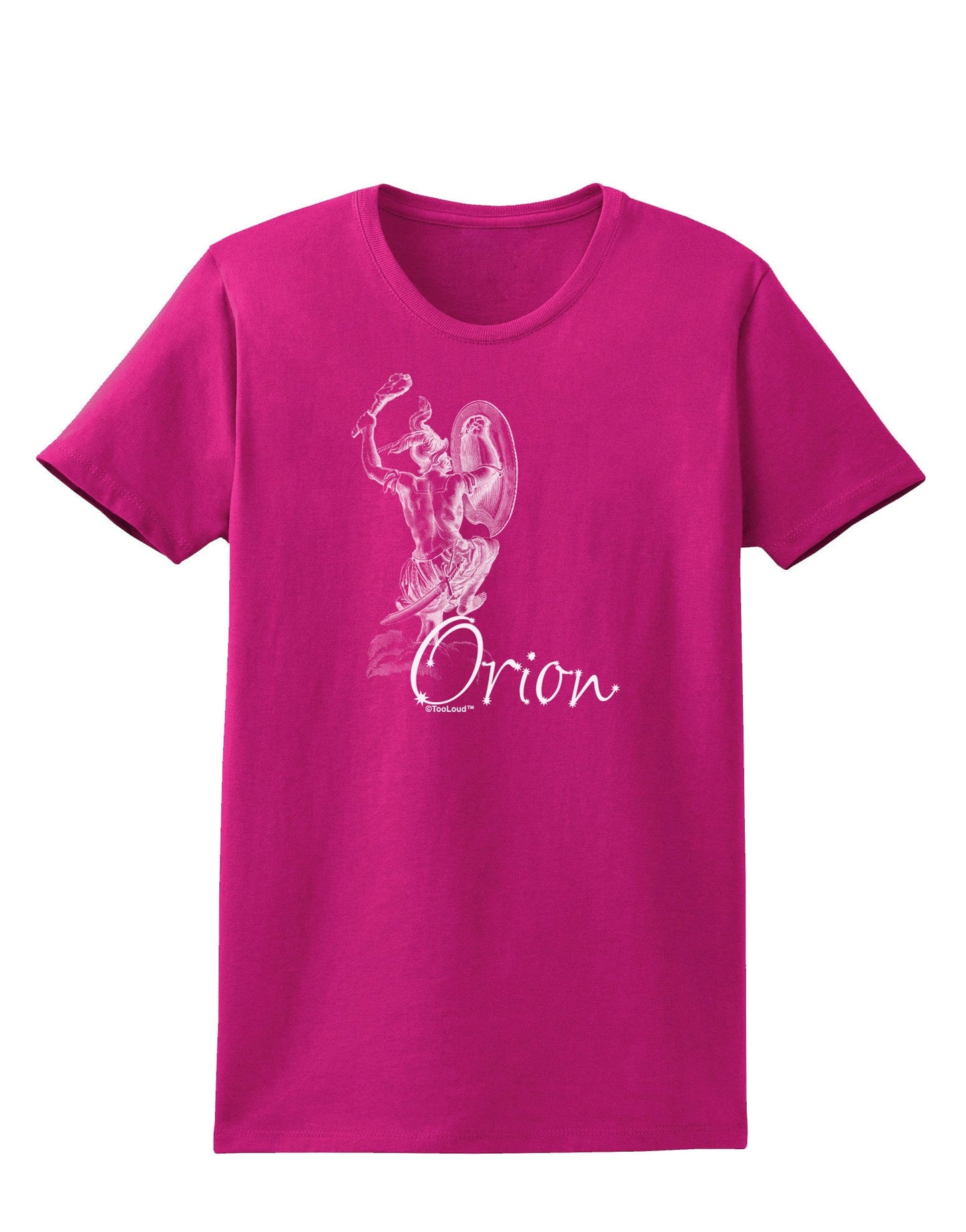 Orion Illustration Womens Dark T-Shirt-TooLoud-Hot-Pink-Small-Davson Sales