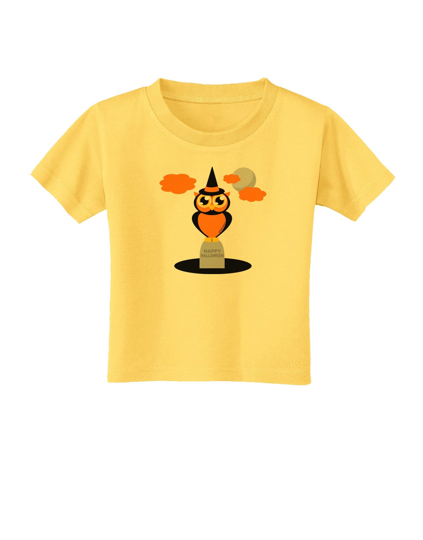 Owl Orange Toddler T-Shirt-Toddler T-Shirt-TooLoud-Yellow-2T-Davson Sales