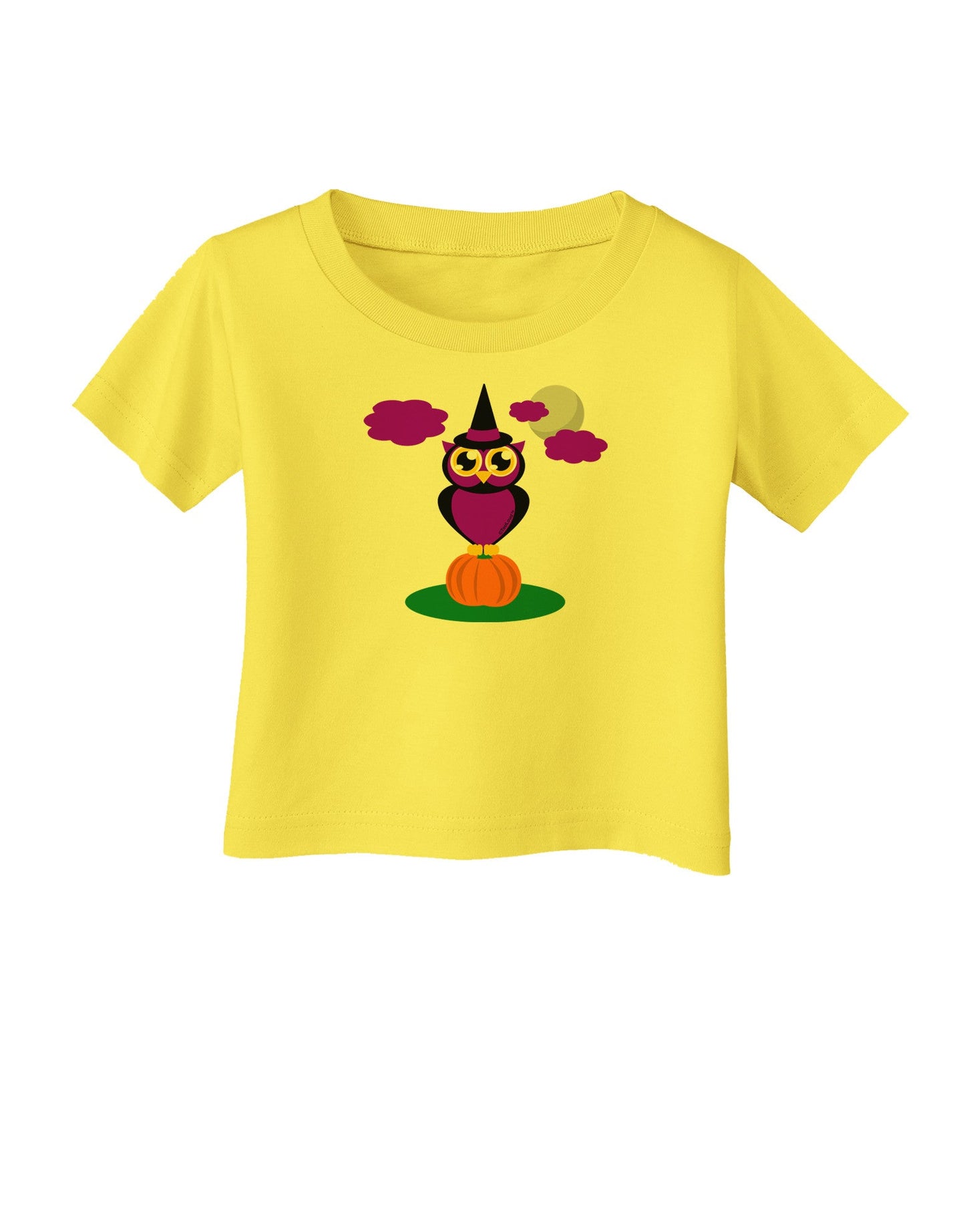 Owl Purple Infant T-Shirt-Infant T-Shirt-TooLoud-Yellow-06-Months-Davson Sales