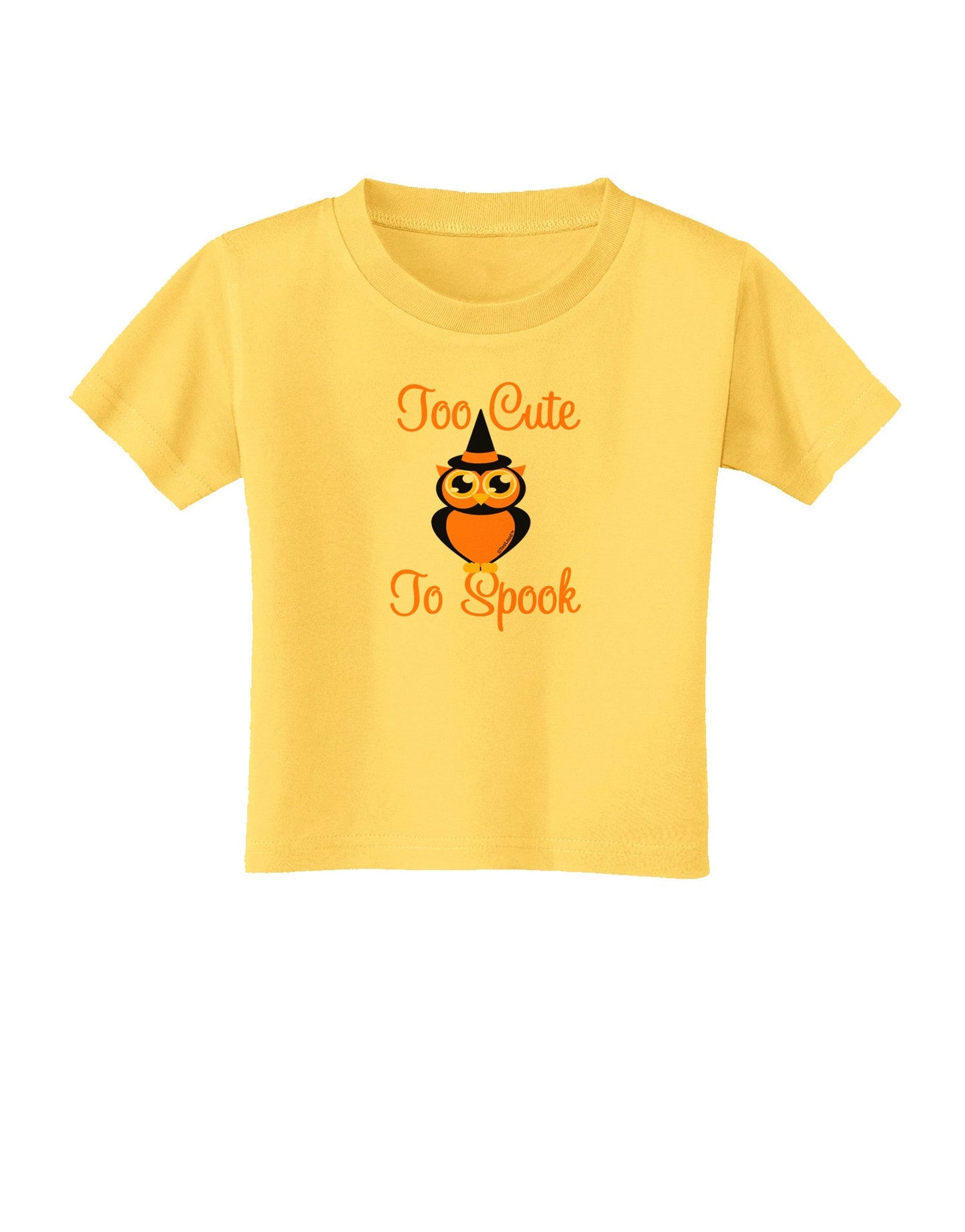 Owl Too Cute Orange Toddler T-Shirt-Toddler T-Shirt-TooLoud-Yellow-2T-Davson Sales