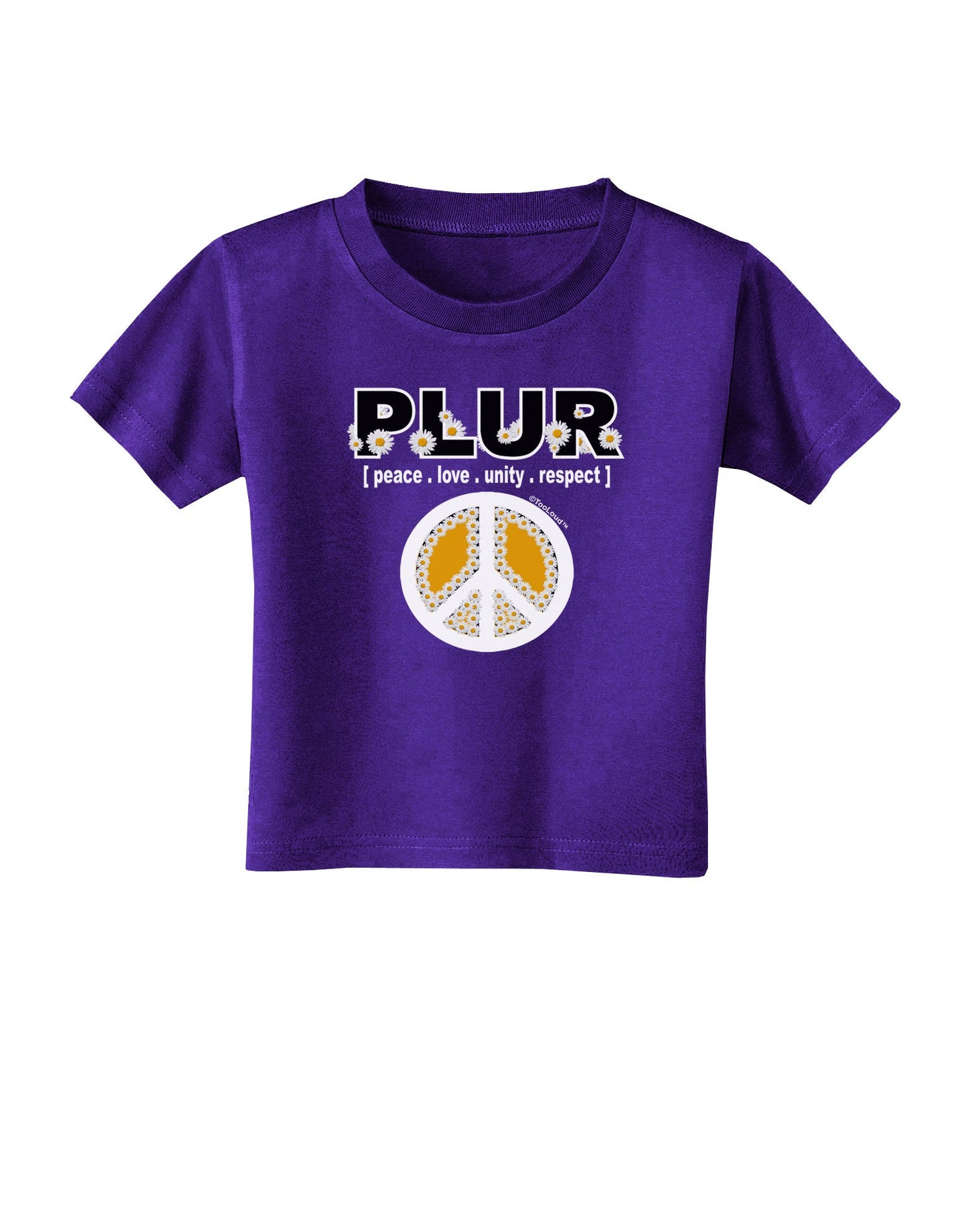 PLUR Daisies Toddler T-Shirt Dark-Toddler T-Shirt-TooLoud-Purple-2T-Davson Sales