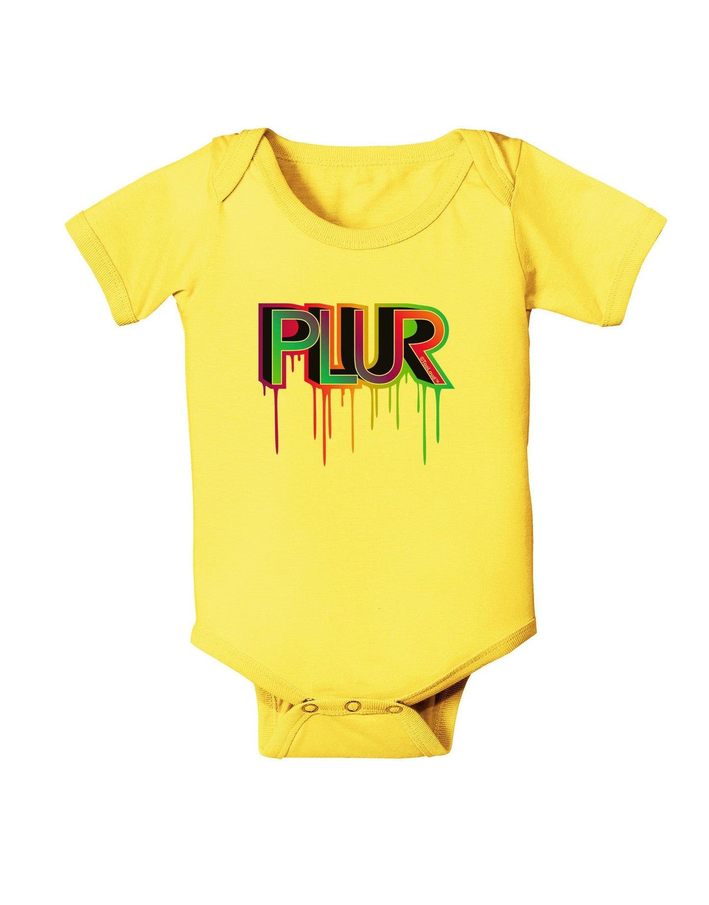 PLUR Paint Baby Romper Bodysuit-Baby Romper-TooLoud-Yellow-06-Months-Davson Sales