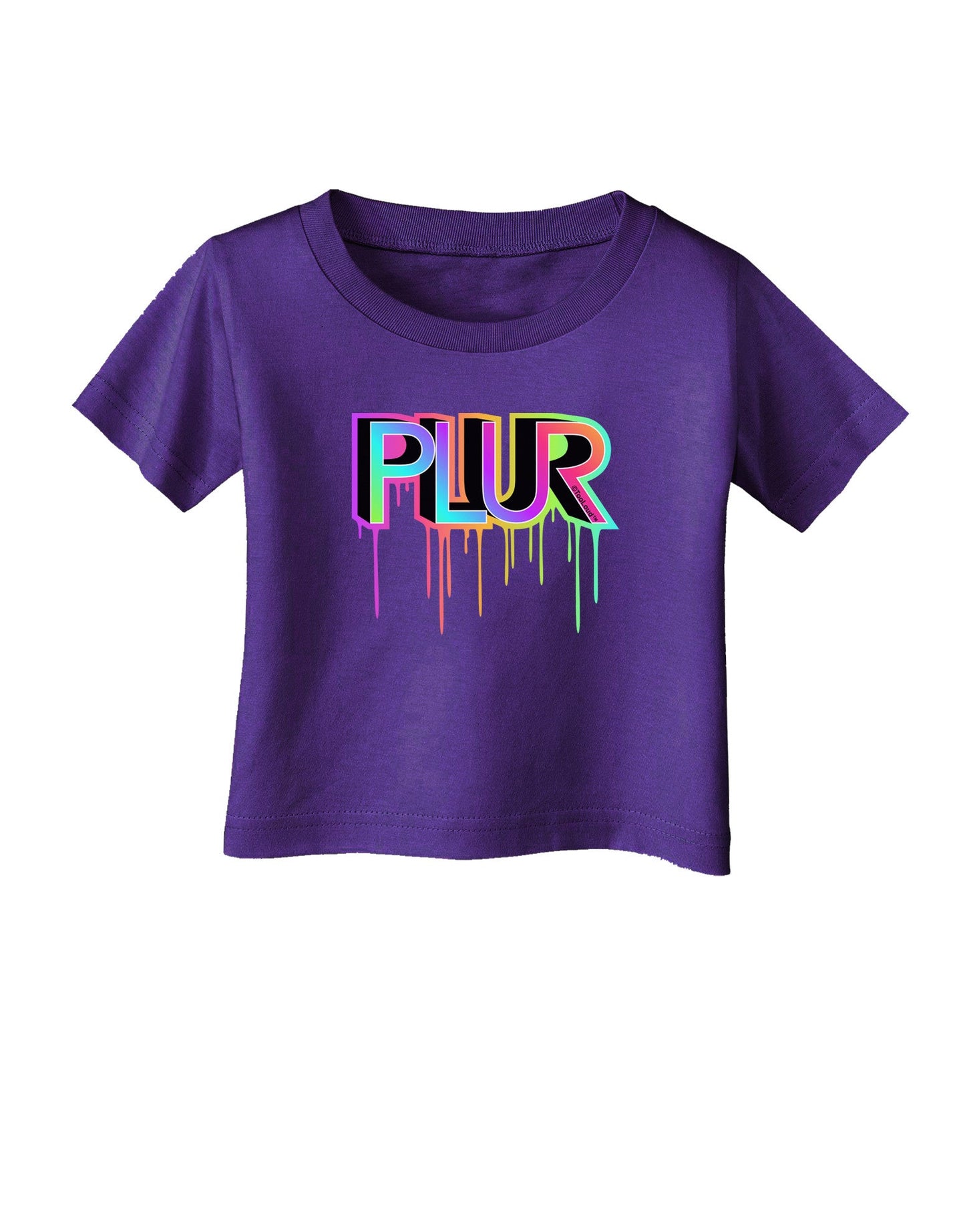 PLUR Paint Infant T-Shirt Dark-Infant T-Shirt-TooLoud-Purple-06-Months-Davson Sales