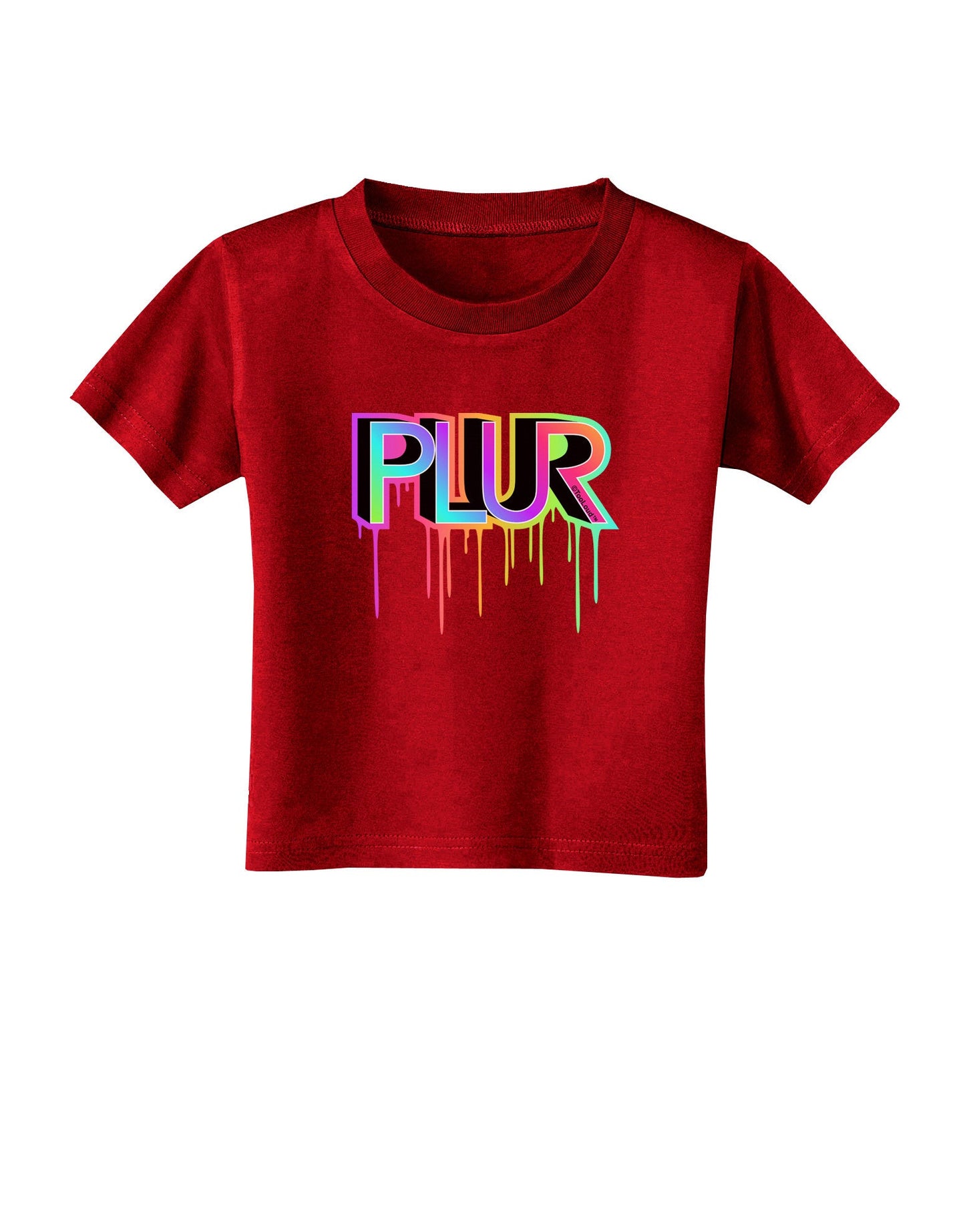PLUR Paint Toddler T-Shirt Dark-Toddler T-Shirt-TooLoud-Red-2T-Davson Sales