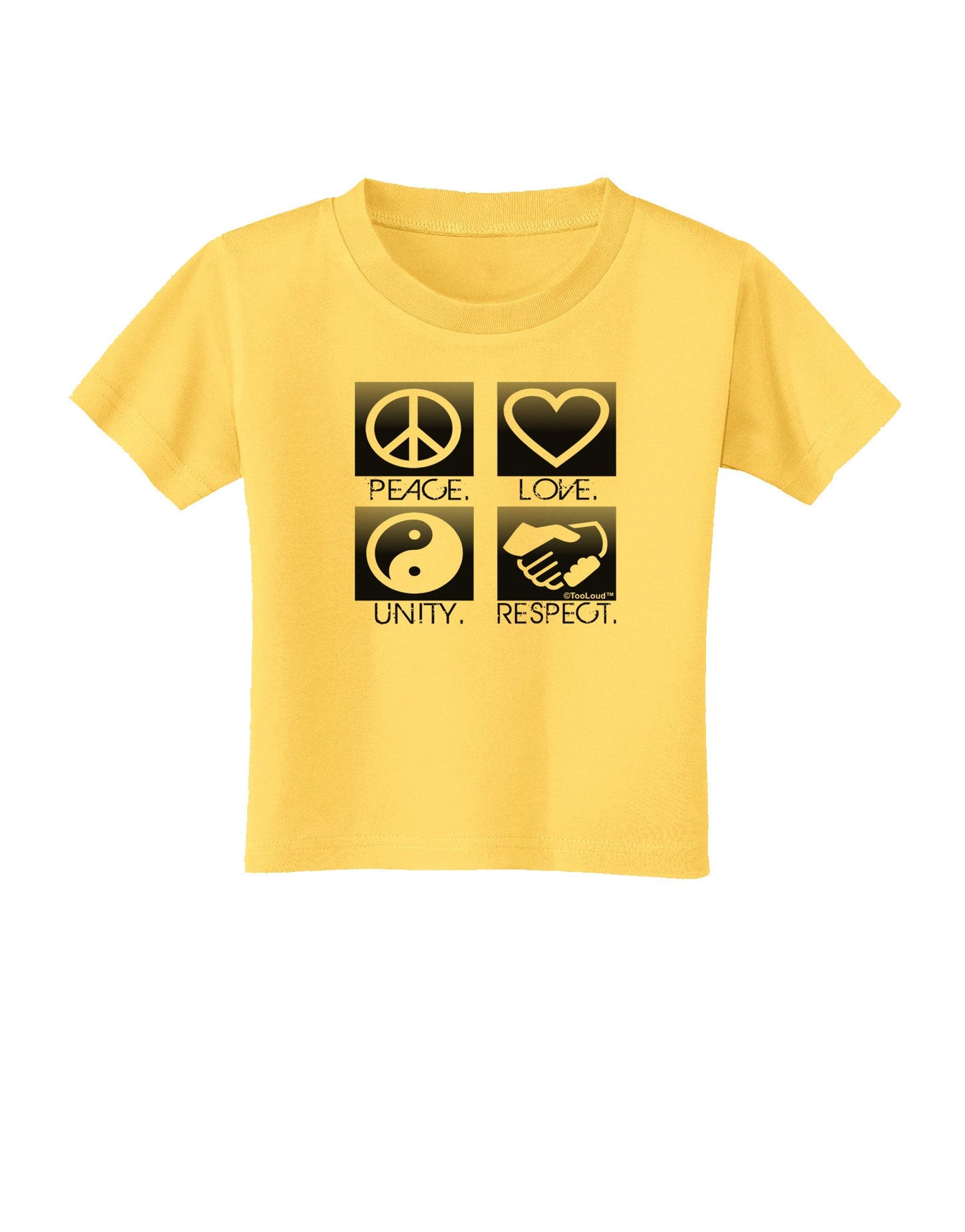 PLUR Squares BnW Toddler T-Shirt-Toddler T-Shirt-TooLoud-Yellow-2T-Davson Sales