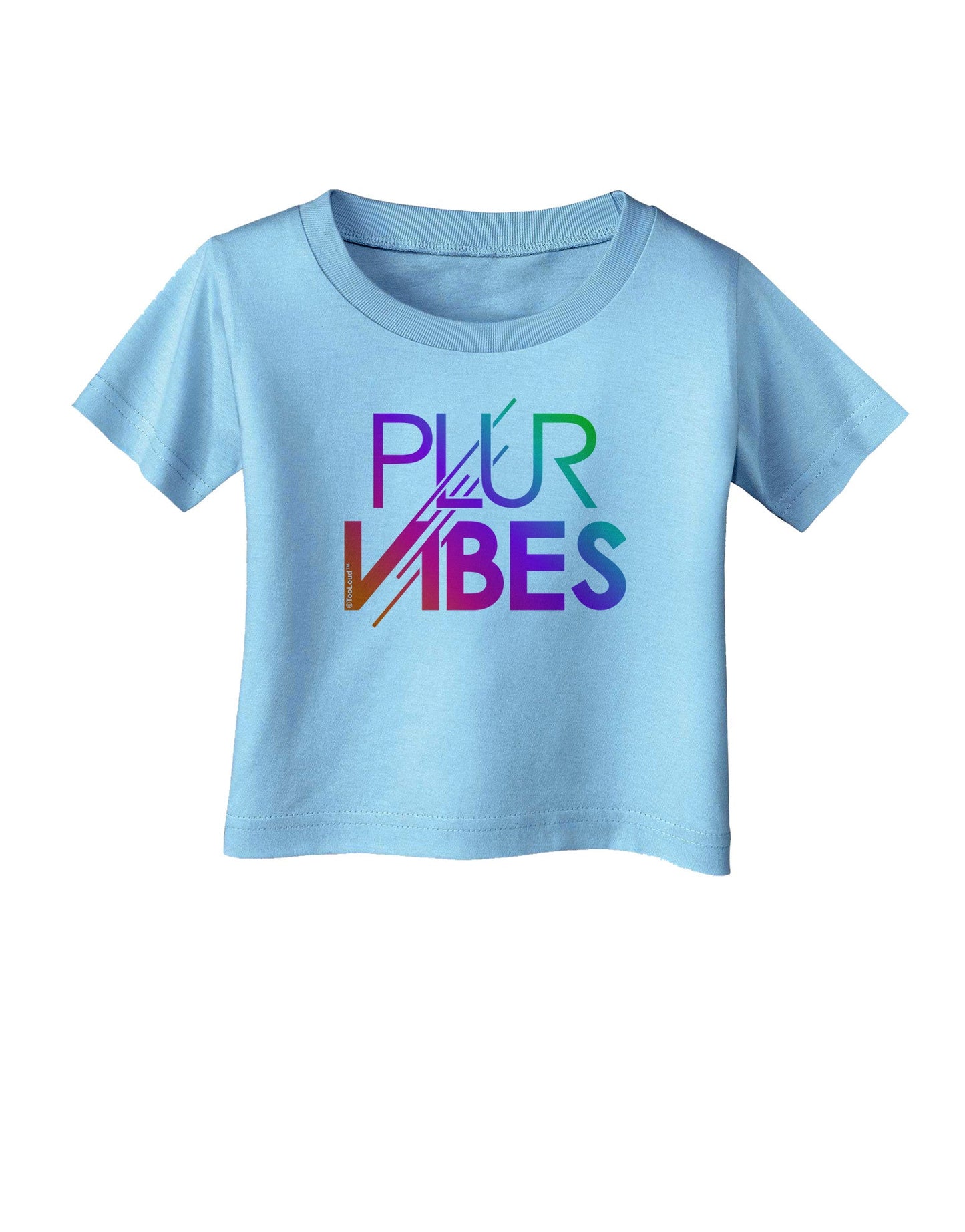 PLUR Vibes Infant T-Shirt-Infant T-Shirt-TooLoud-Aquatic-Blue-06-Months-Davson Sales