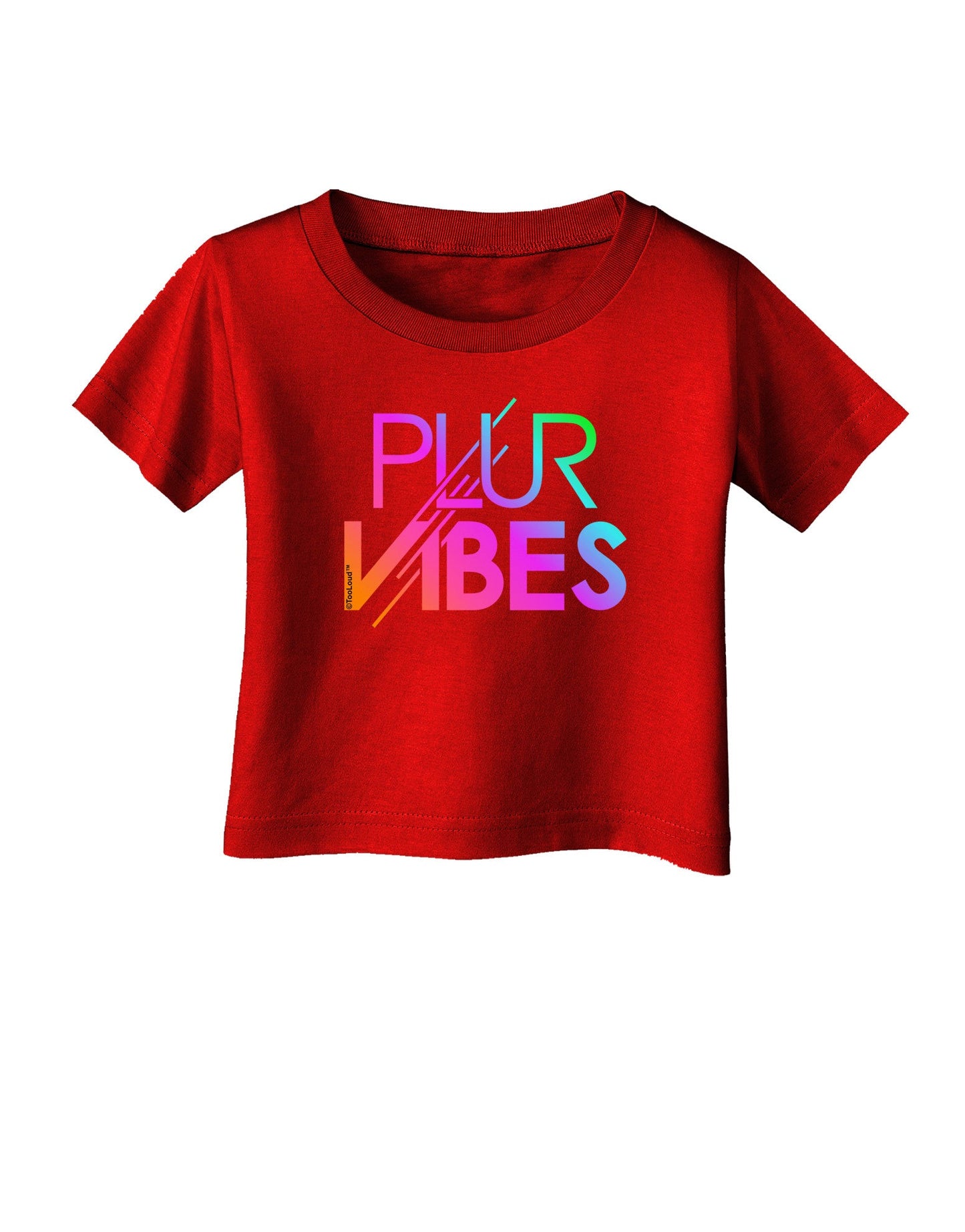 PLUR Vibes Infant T-Shirt Dark-Infant T-Shirt-TooLoud-Red-06-Months-Davson Sales