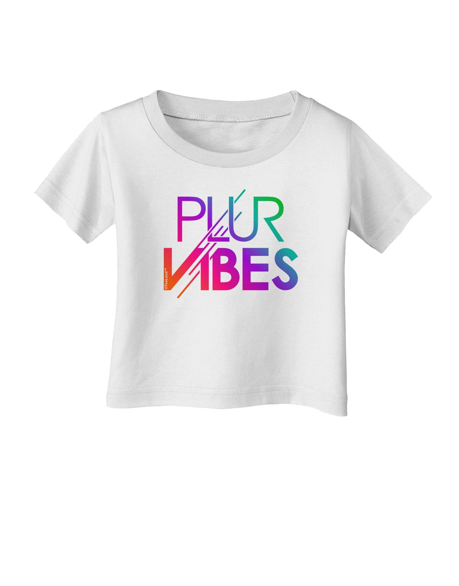 PLUR Vibes Infant T-Shirt-Infant T-Shirt-TooLoud-White-06-Months-Davson Sales