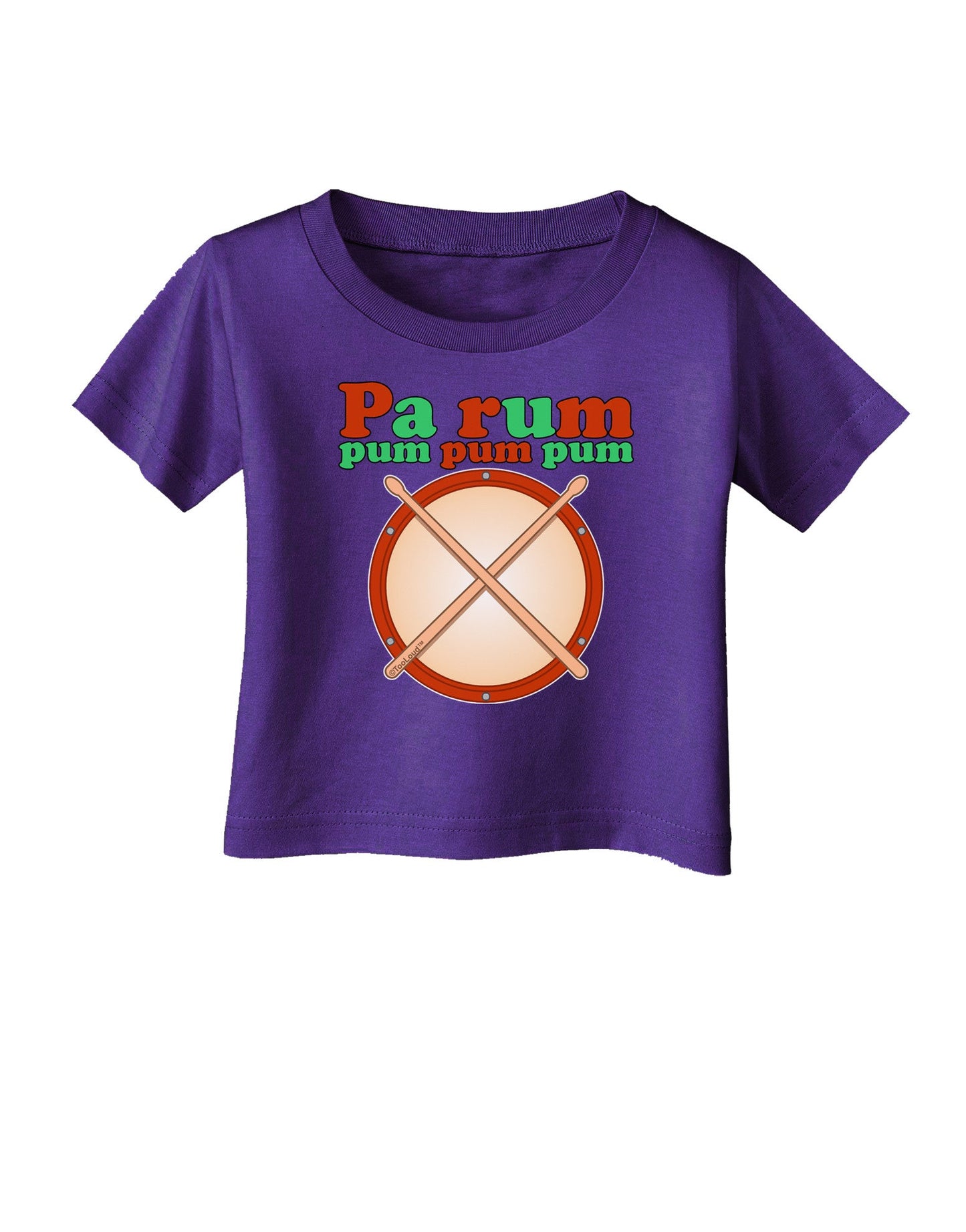 Pa Rum Pum Pum Pum Infant T-Shirt Dark-Infant T-Shirt-TooLoud-Purple-06-Months-Davson Sales