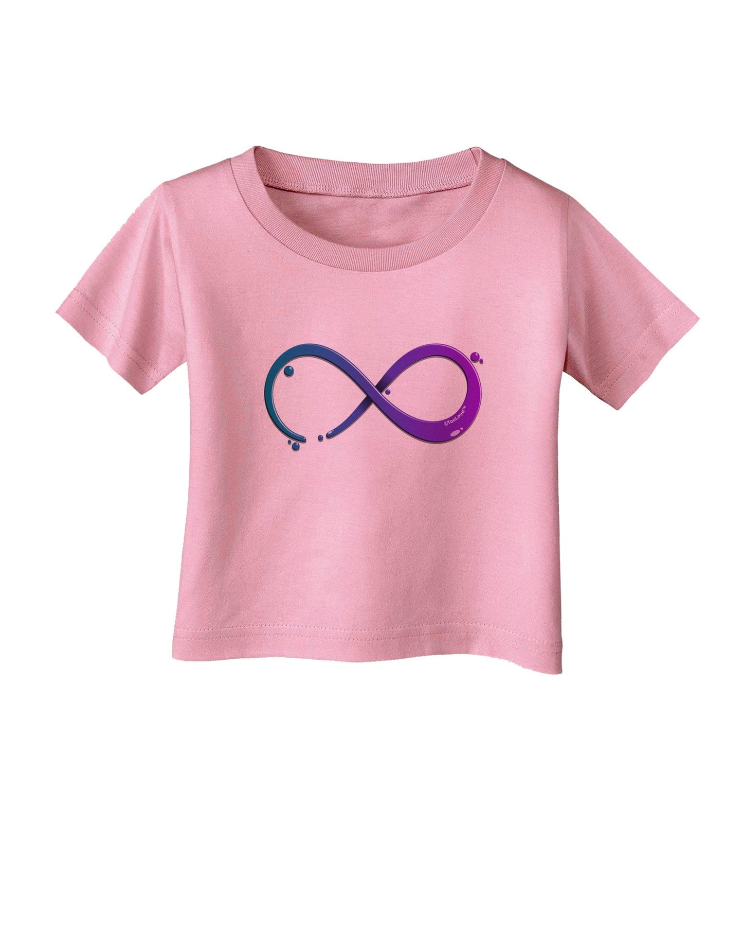 Painted Infinity Infant T-Shirt-Infant T-Shirt-TooLoud-Candy-Pink-06-Months-Davson Sales