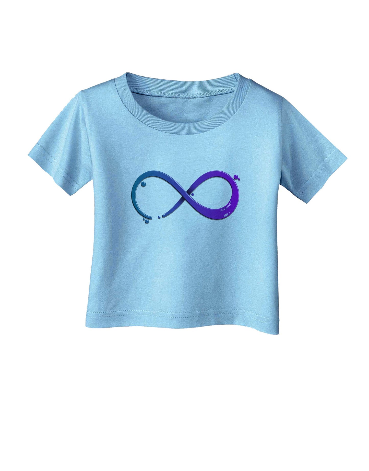 Painted Infinity Infant T-Shirt-Infant T-Shirt-TooLoud-Aquatic-Blue-06-Months-Davson Sales