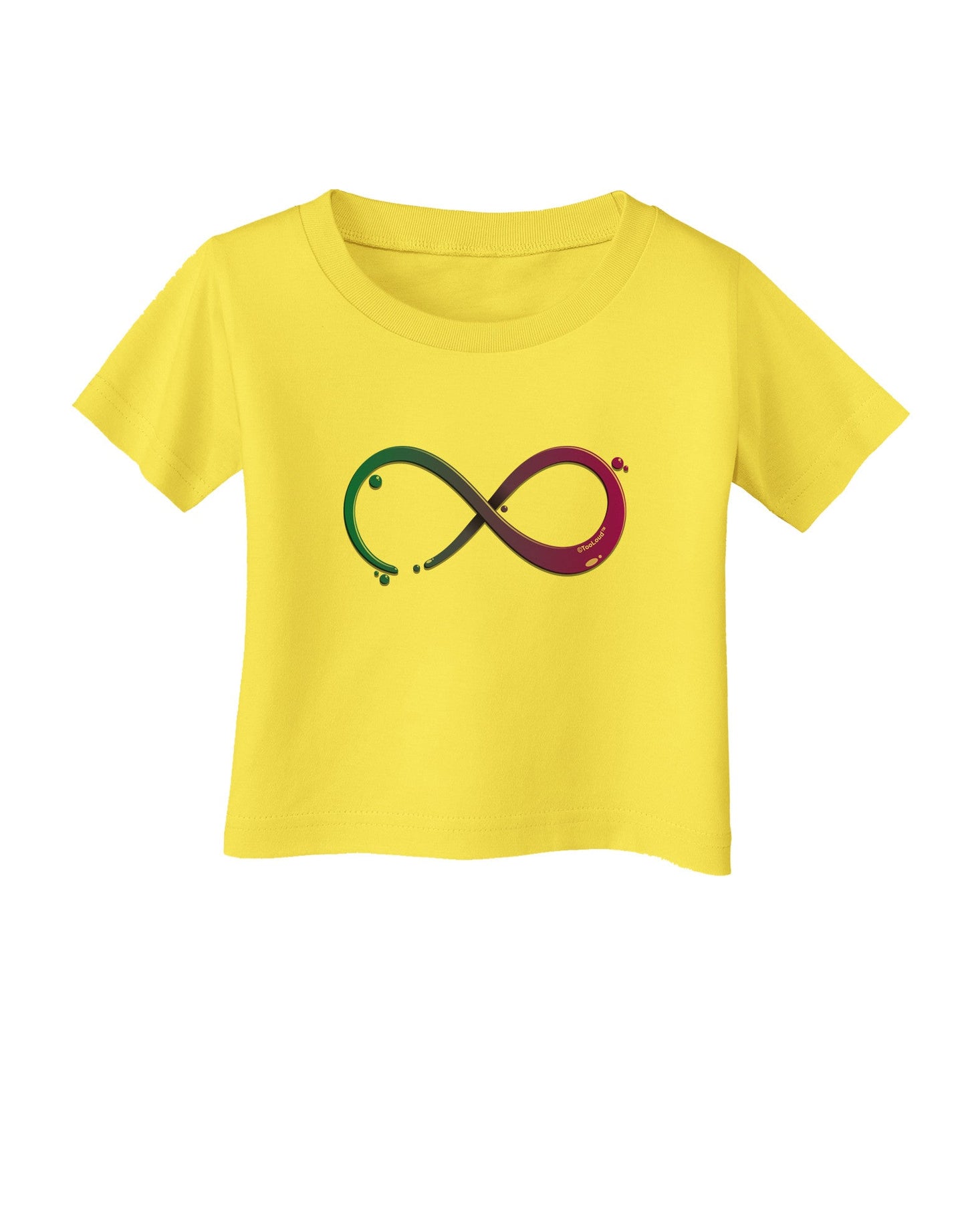 Painted Infinity Infant T-Shirt-Infant T-Shirt-TooLoud-Yellow-06-Months-Davson Sales