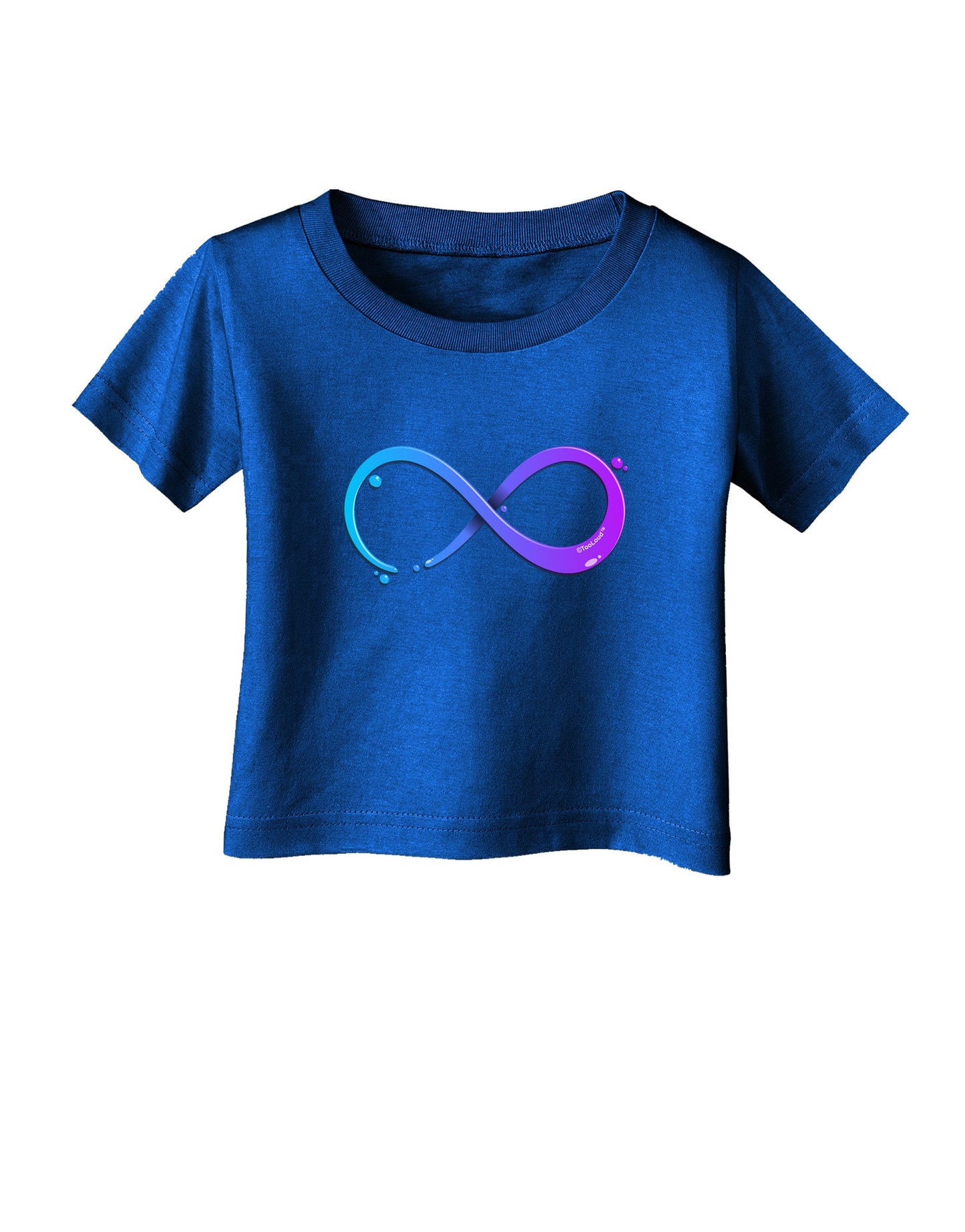 Painted Infinity Infant T-Shirt Dark-Infant T-Shirt-TooLoud-Royal-Blue-06-Months-Davson Sales