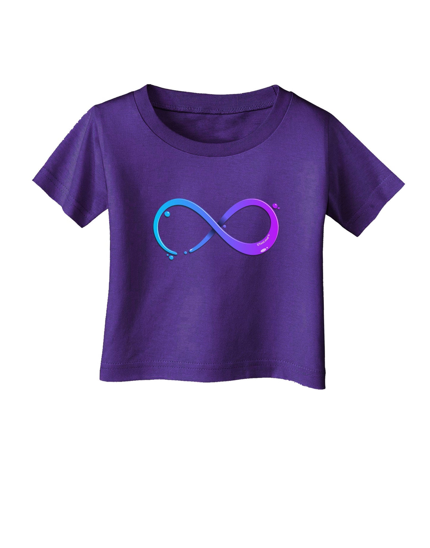 Painted Infinity Infant T-Shirt Dark-Infant T-Shirt-TooLoud-Purple-06-Months-Davson Sales