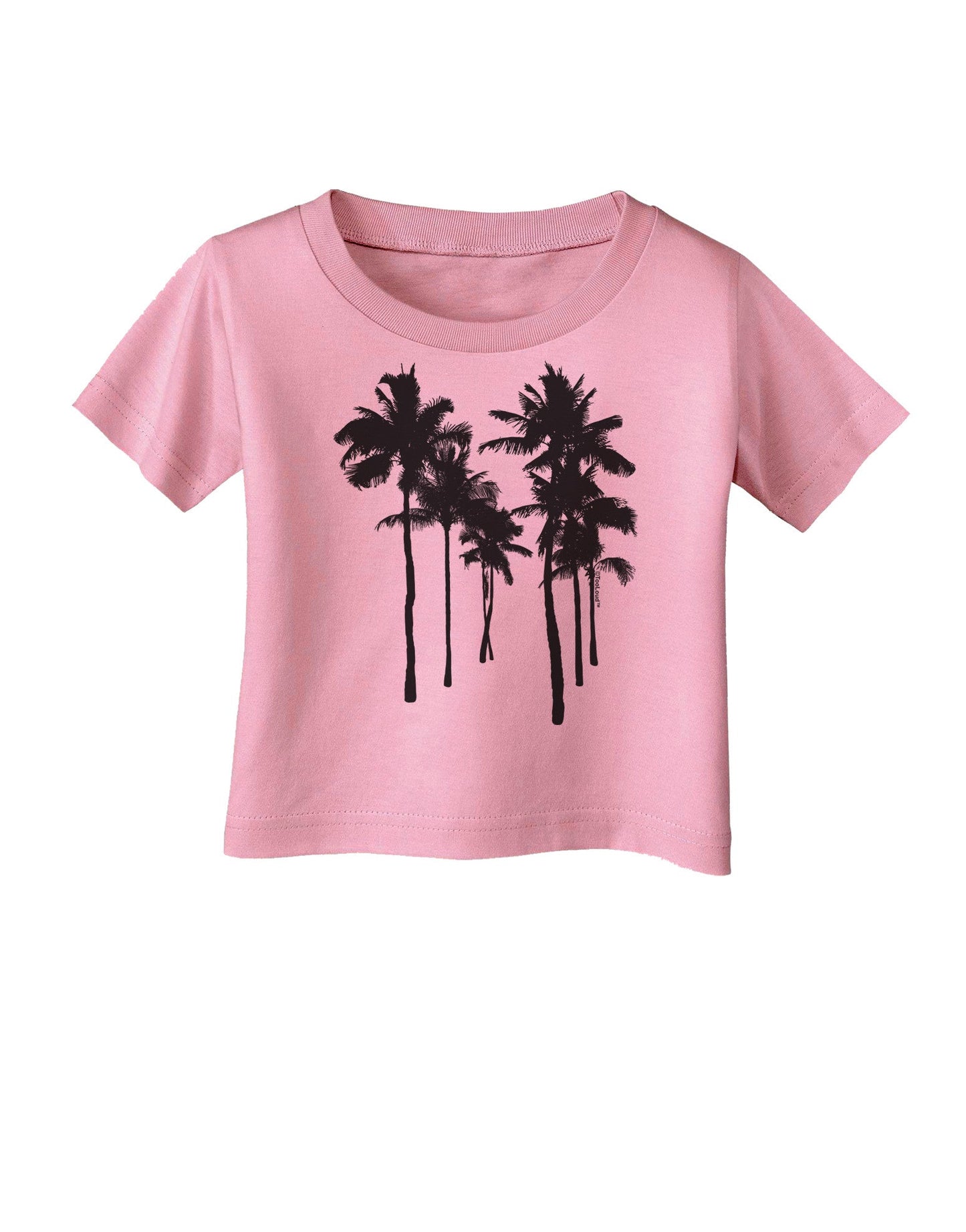 Palm Rows Silhouette Infant T-Shirt-Infant T-Shirt-TooLoud-Candy-Pink-06-Months-Davson Sales