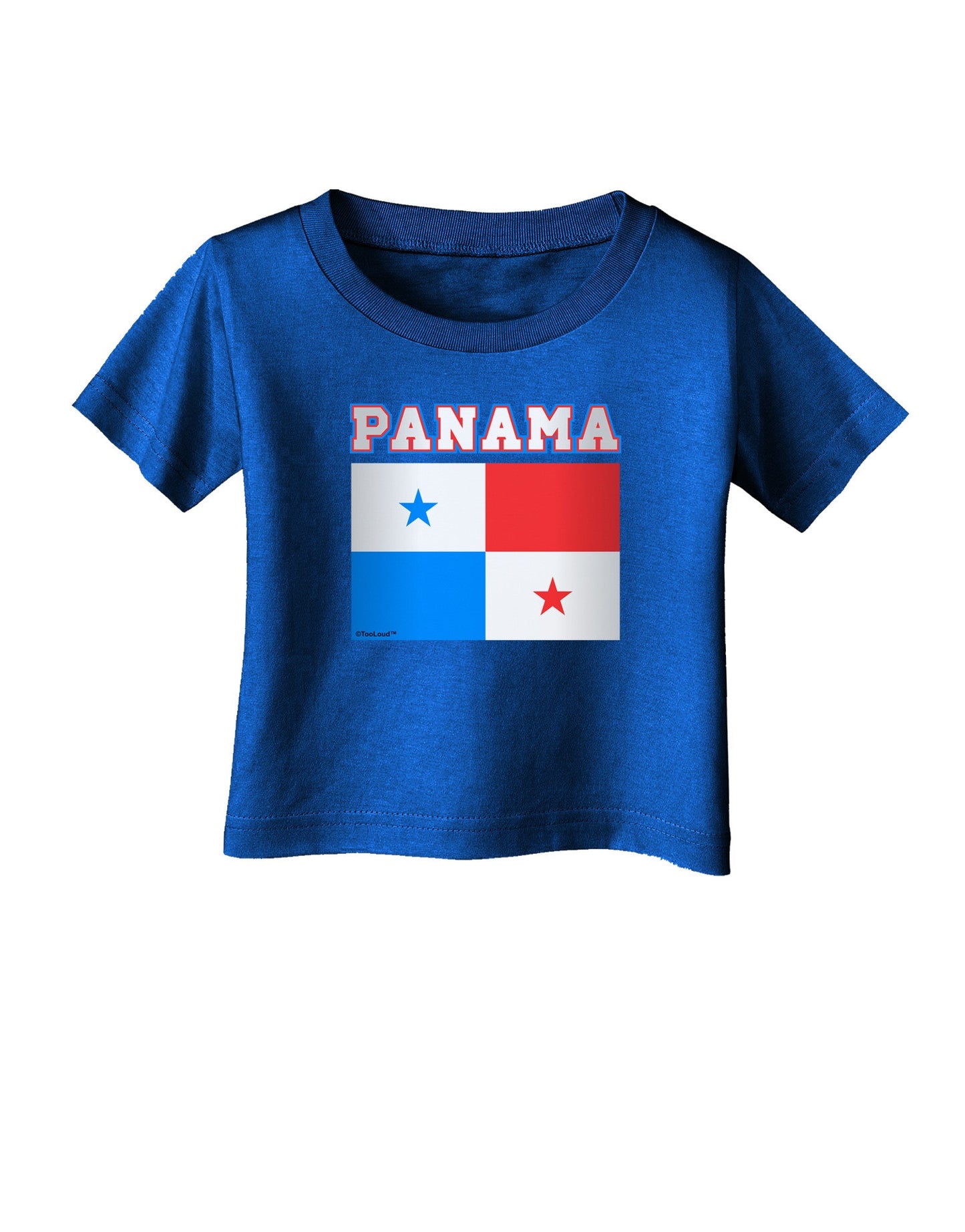 Panama Flag Dark Infant T-Shirt Dark-Infant T-Shirt-TooLoud-Royal-Blue-06-Months-Davson Sales