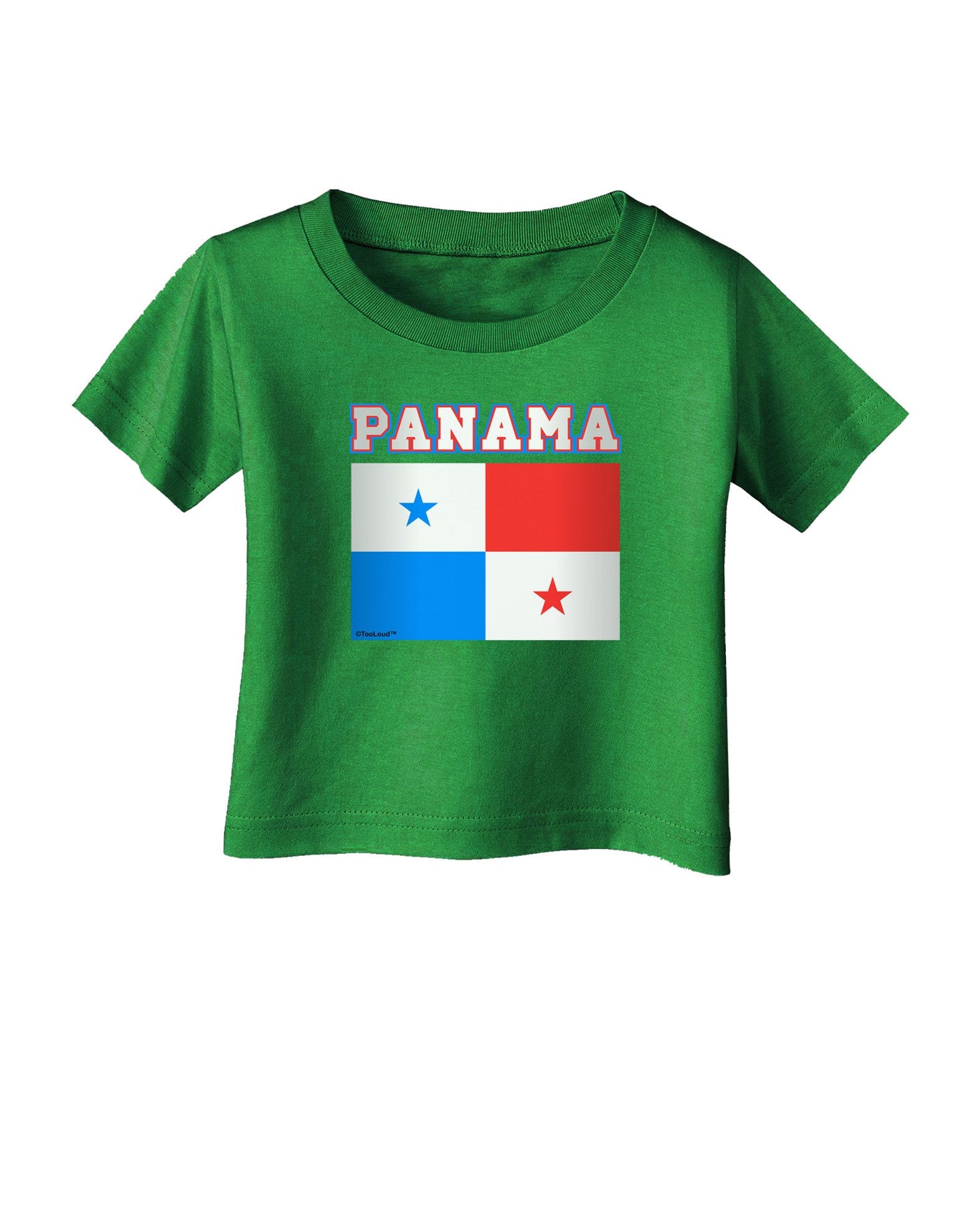Panama Flag Dark Infant T-Shirt Dark-Infant T-Shirt-TooLoud-Clover-Green-06-Months-Davson Sales